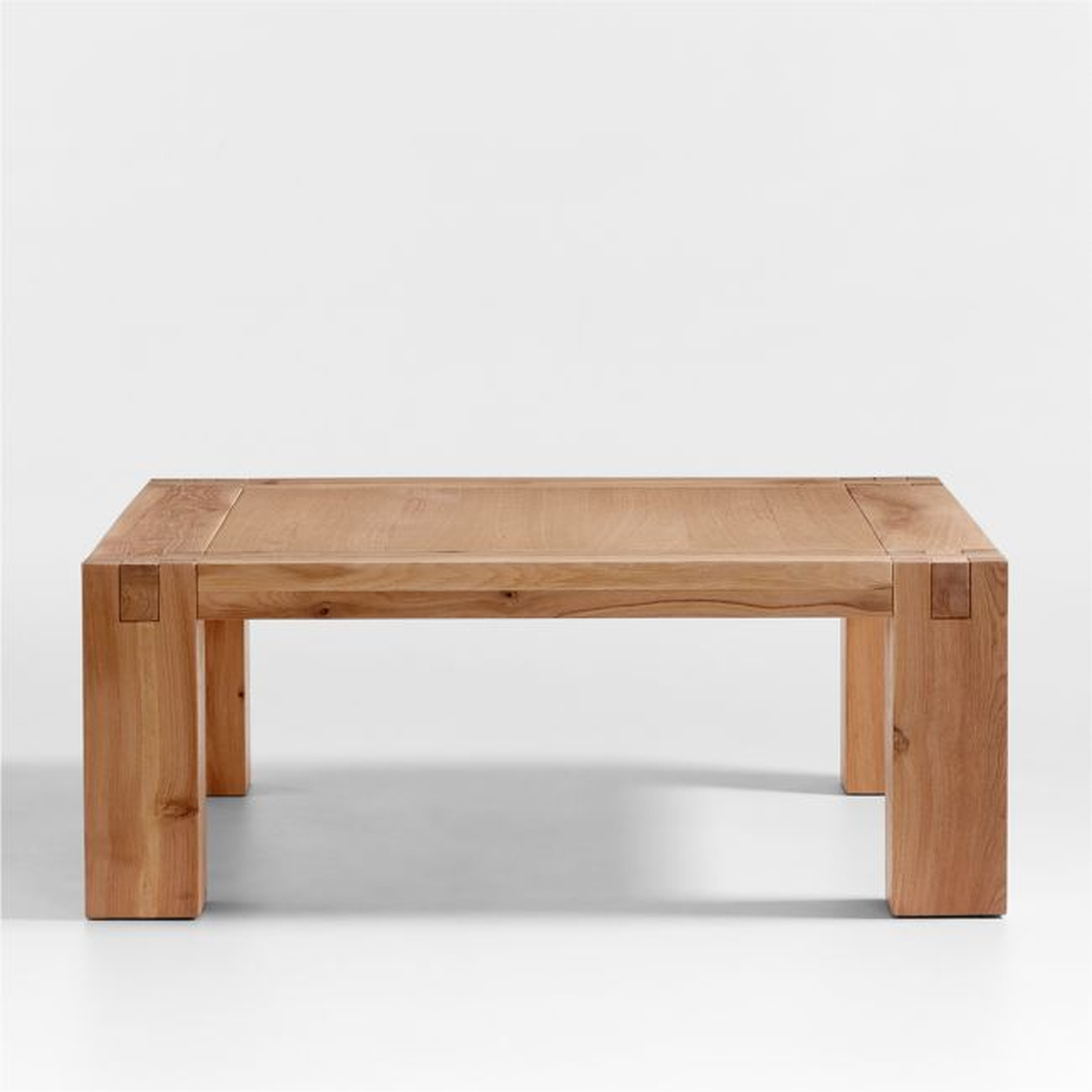 Shinola Utility Square Oak Coffee Table - Crate and Barrel