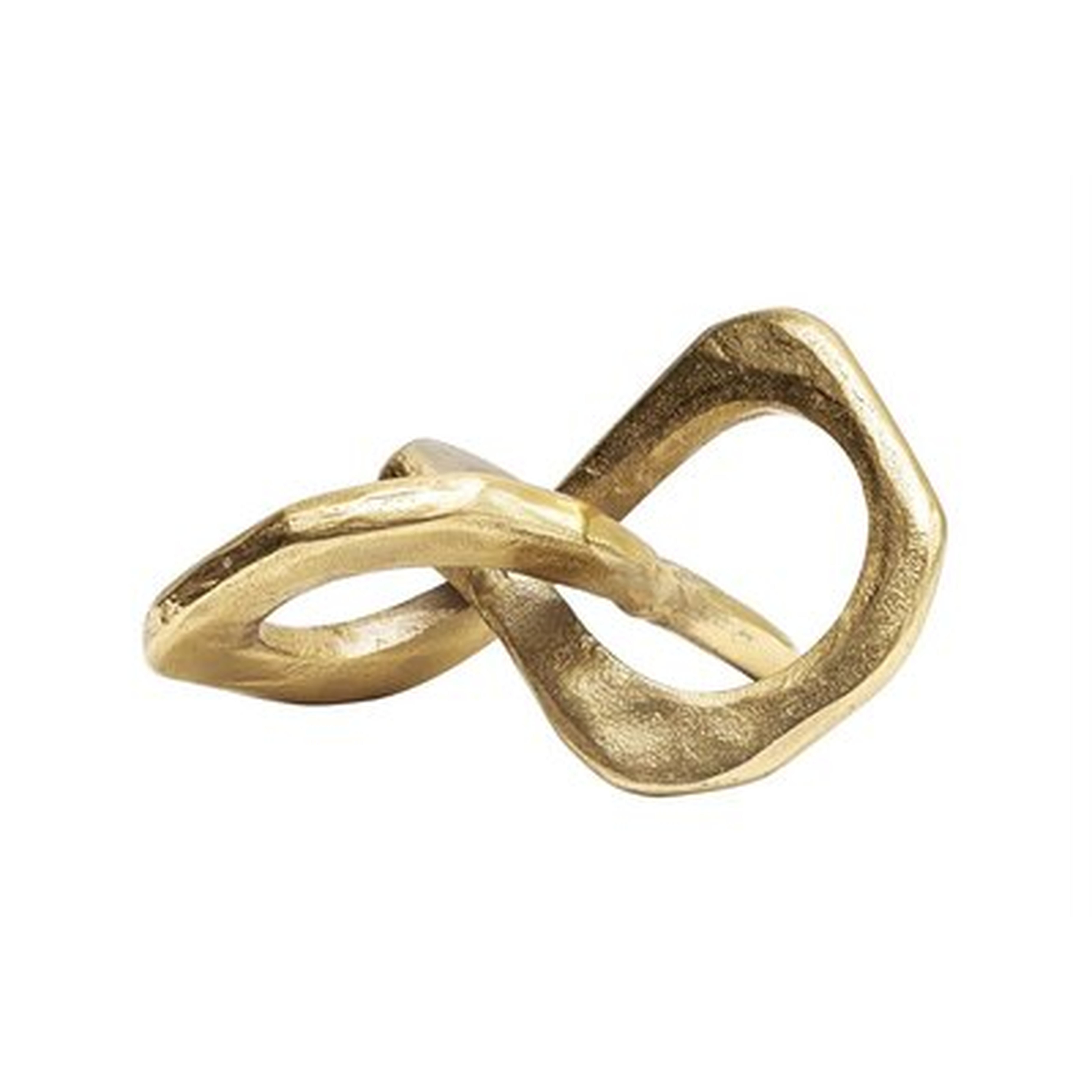 Gold Metal Link Decorative Object - Wayfair