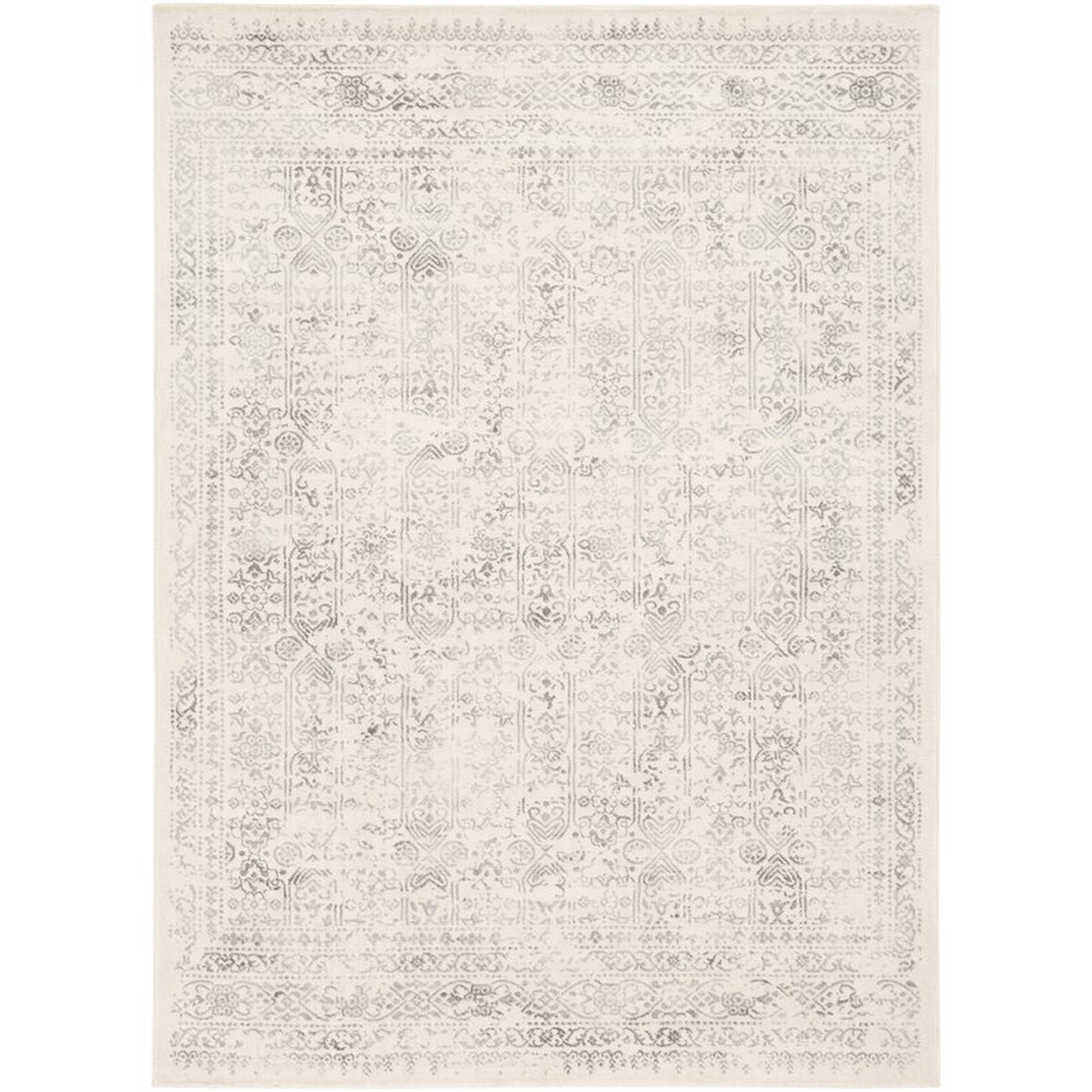 Desoto Oriental Area Rug, Gray, 7'10" x 10' - Wayfair