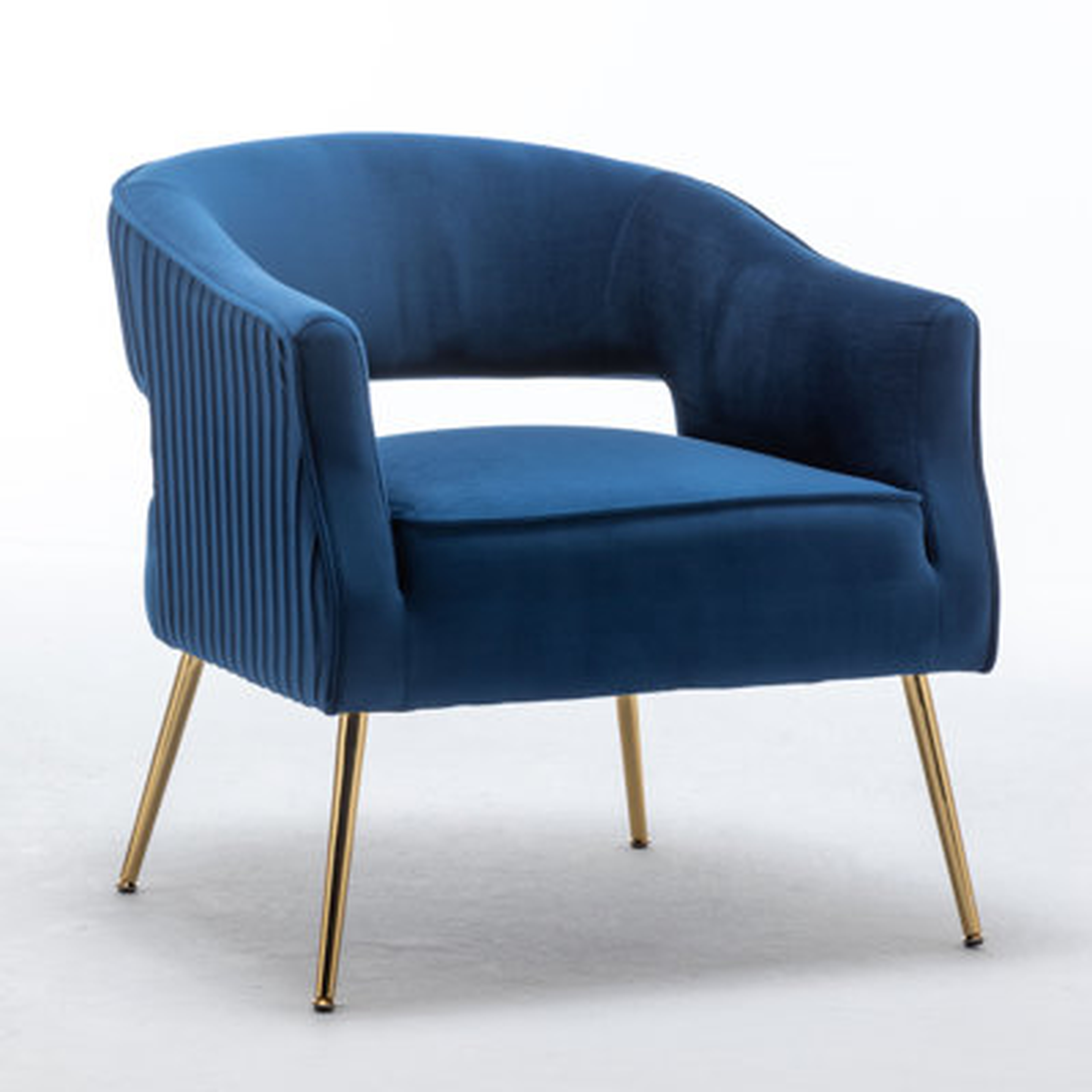Debrosse 28.5'' Wide Tufted Velvet Barrel Chair - Wayfair
