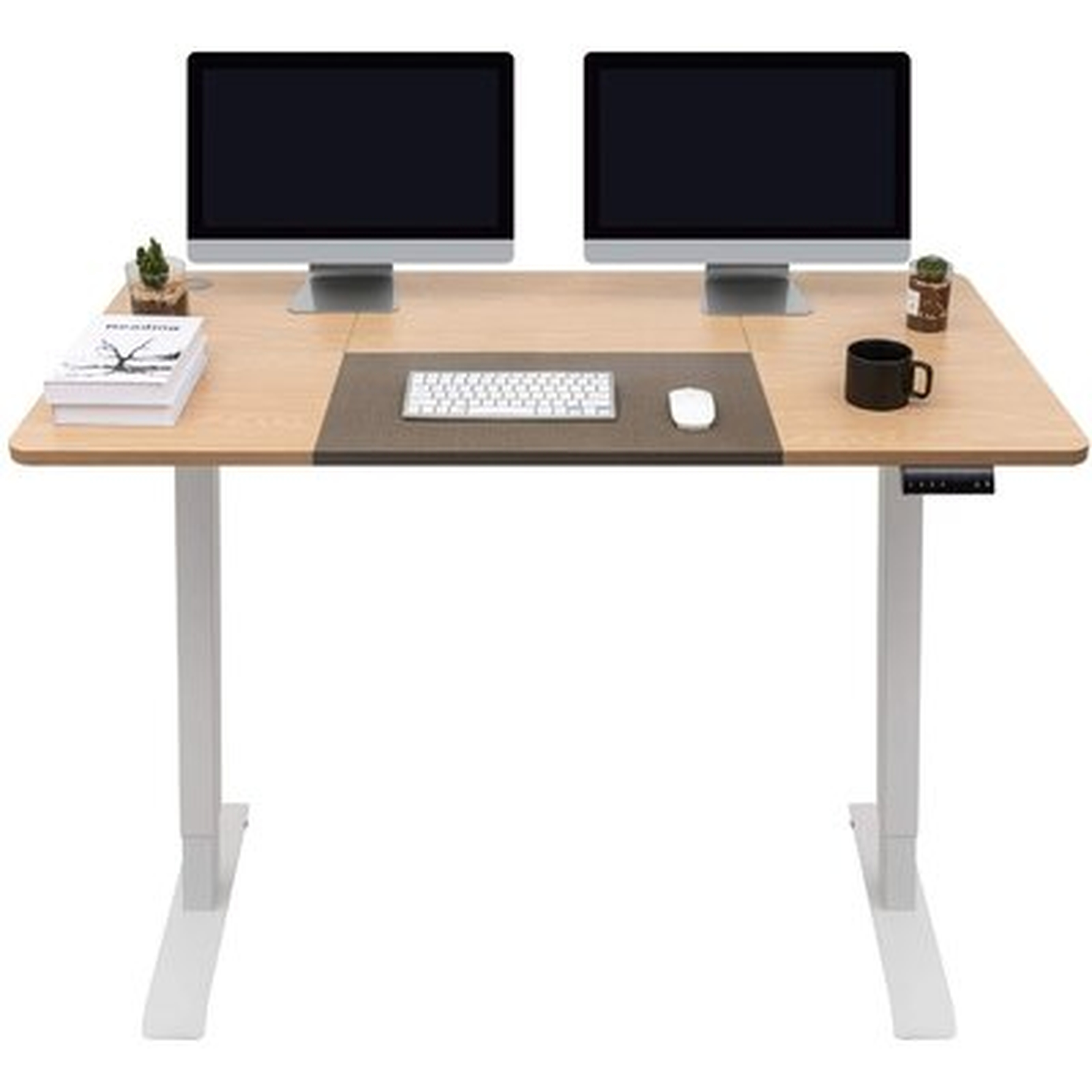 55 Inch Home Office Electric Height Adjustable Standing Desk - Wayfair