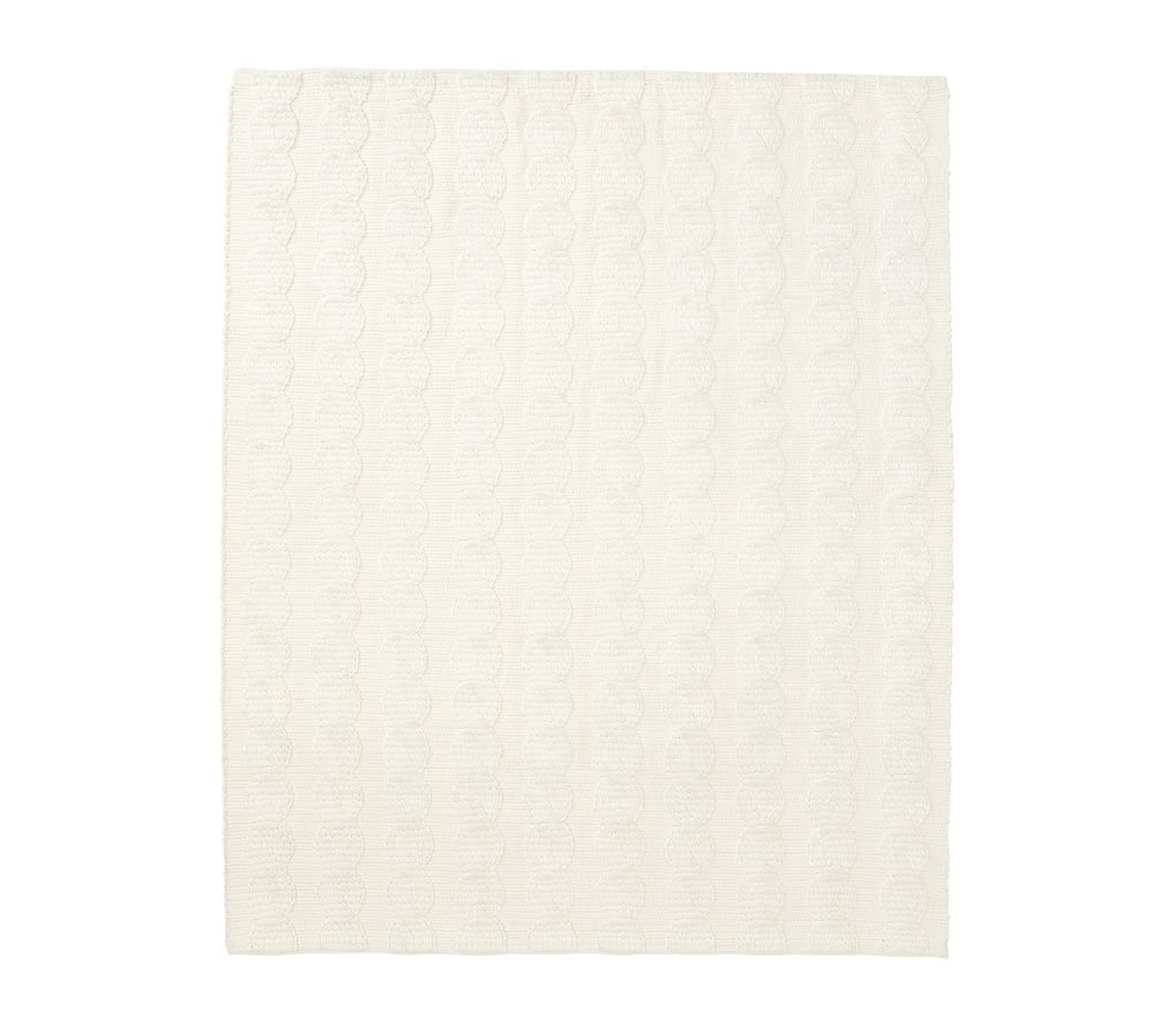 Colossal Knit Sweater Rug, 9 x 12', Ivory - Pottery Barn