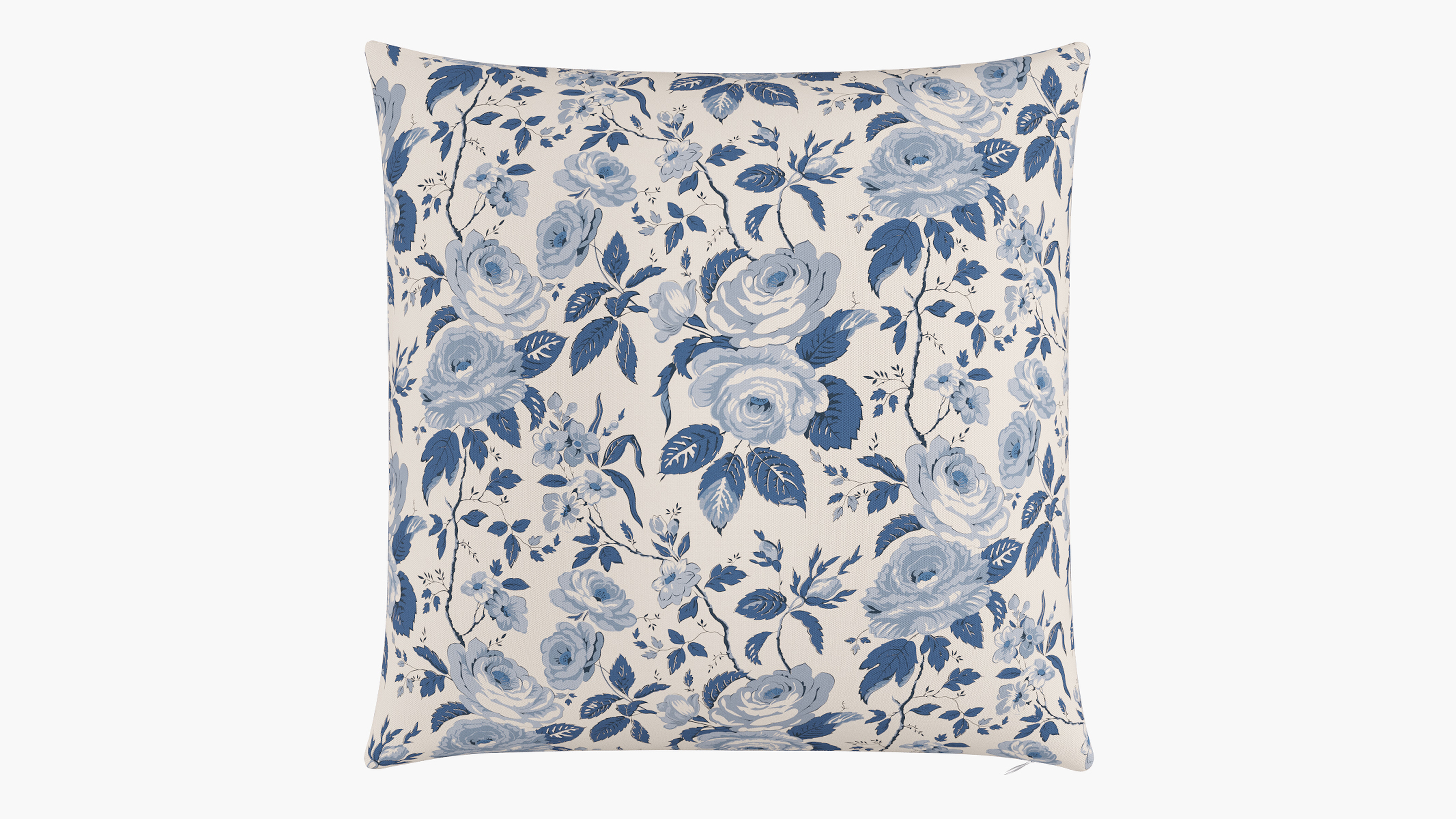 Throw Pillow 26", Delft Chintz, 26" x 26" - The Inside