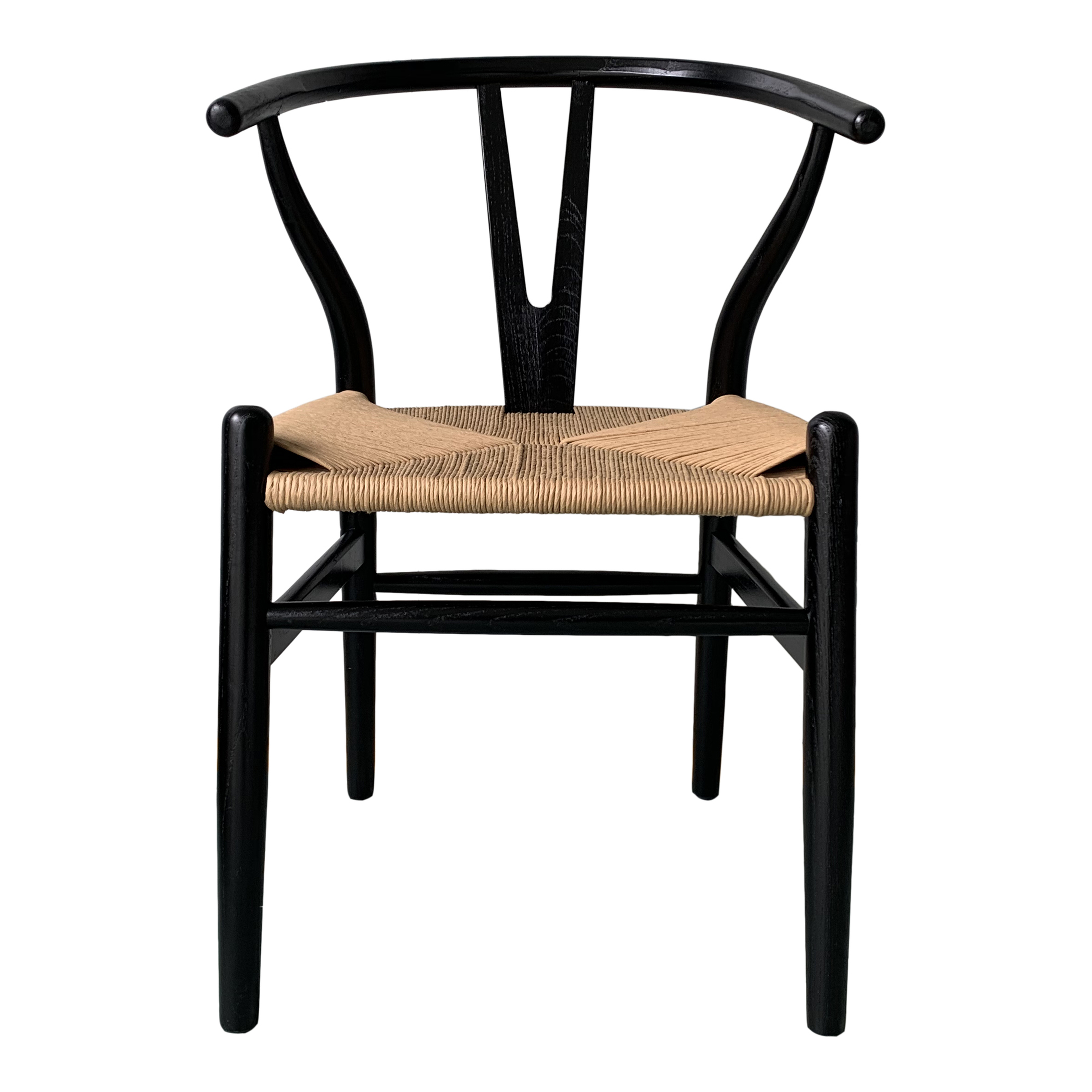 Ventana Dining Chair Black And Natural - Set Of Two - Moes Home Collection