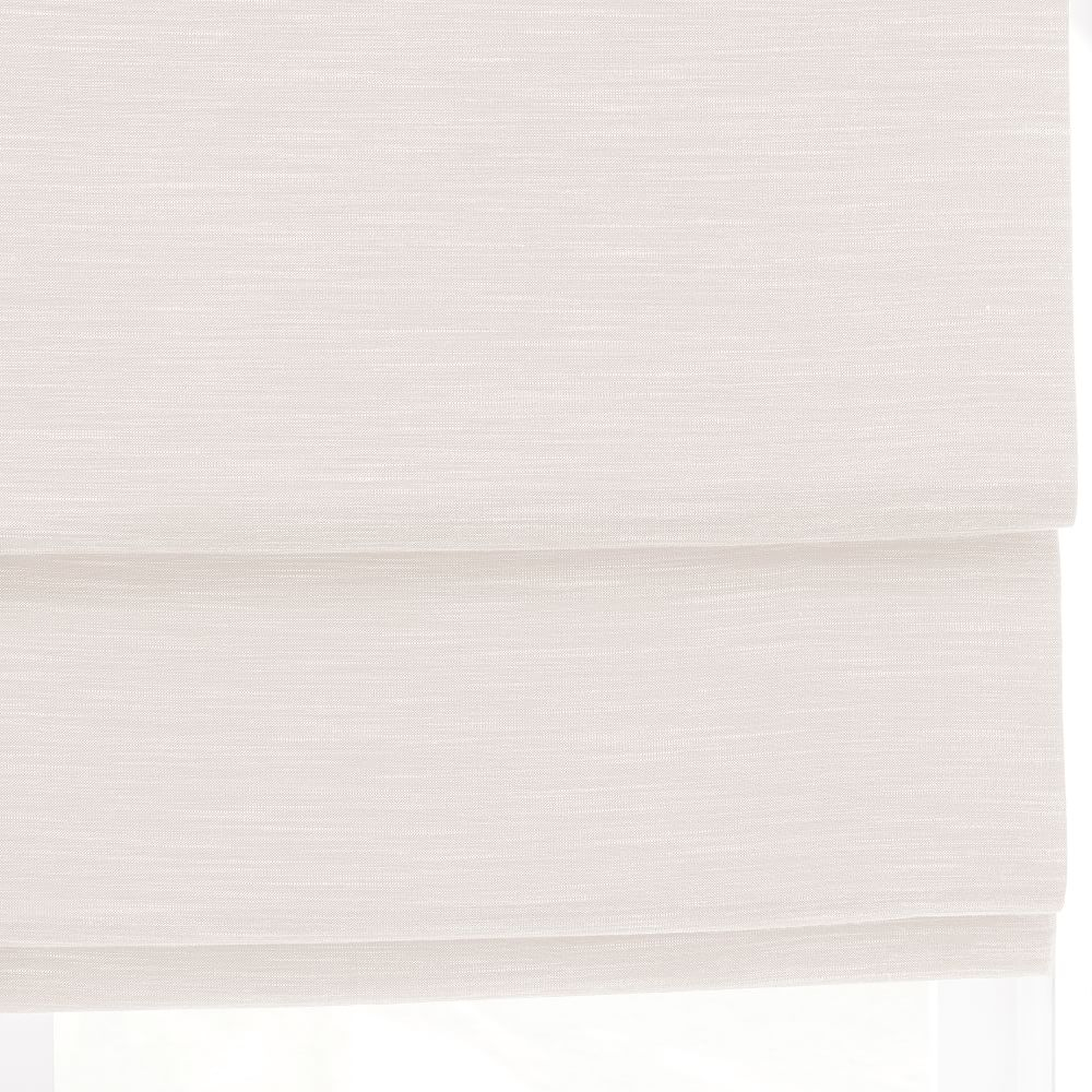 Striated Cordless Roman Shade, Washed White, 33"x66" - West Elm