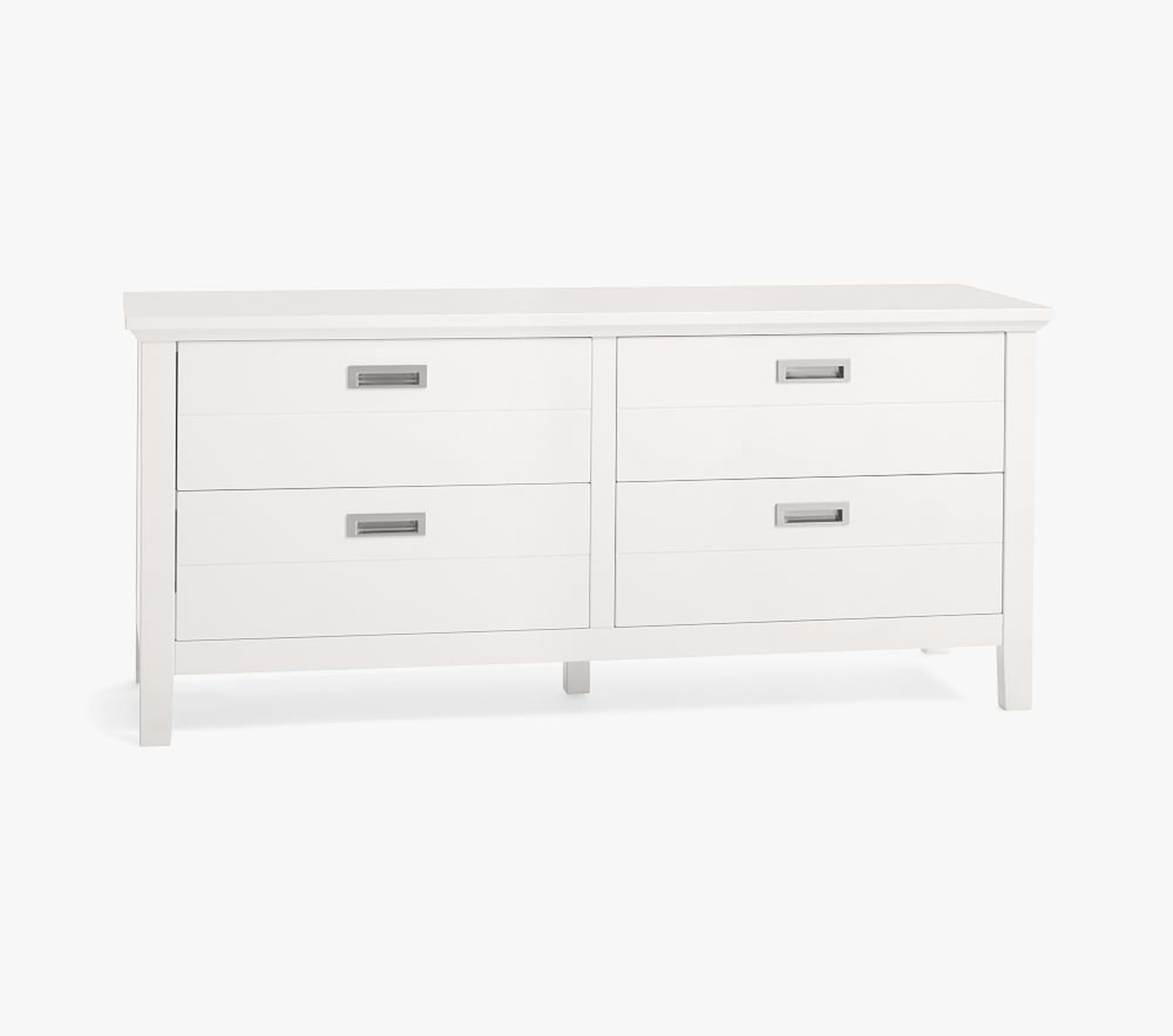 Emery Low Extra-Wide Dresser, Simply White, In-Home Delivery - Pottery Barn Kids