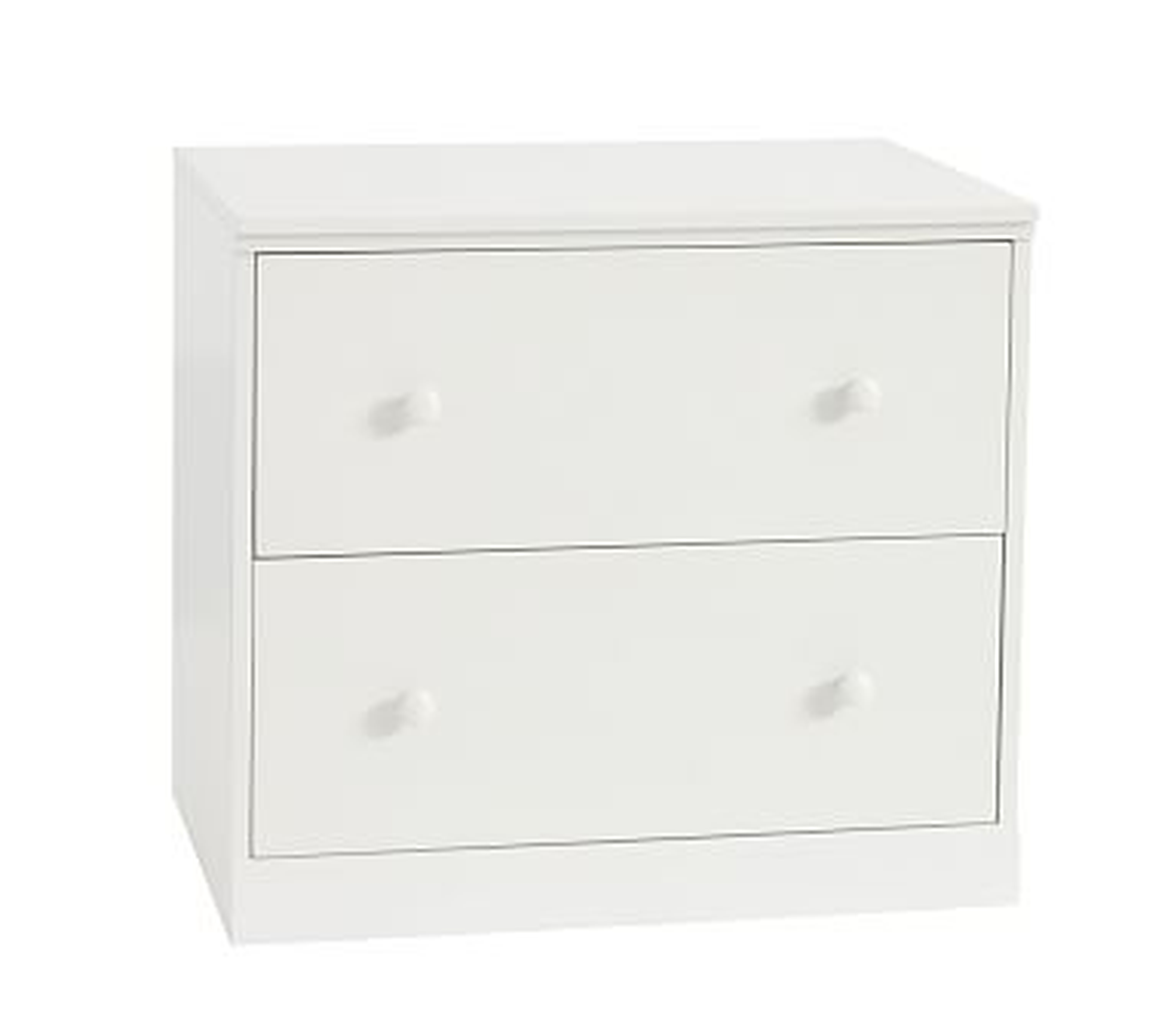 Cameron Double Drawer Base, Simply White, UPS - Pottery Barn Kids