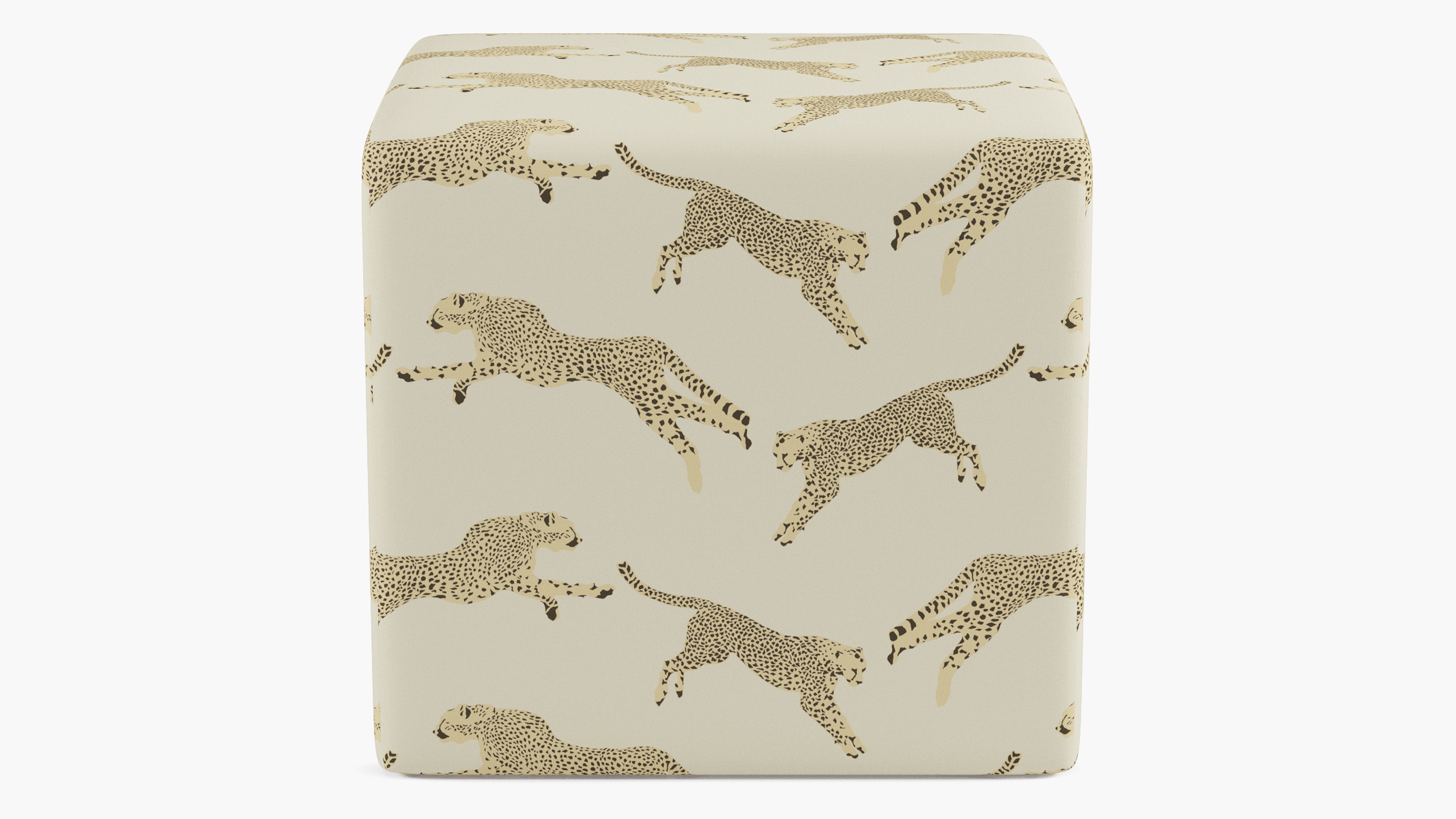 Cube Ottoman, Desert Cheetah - The Inside