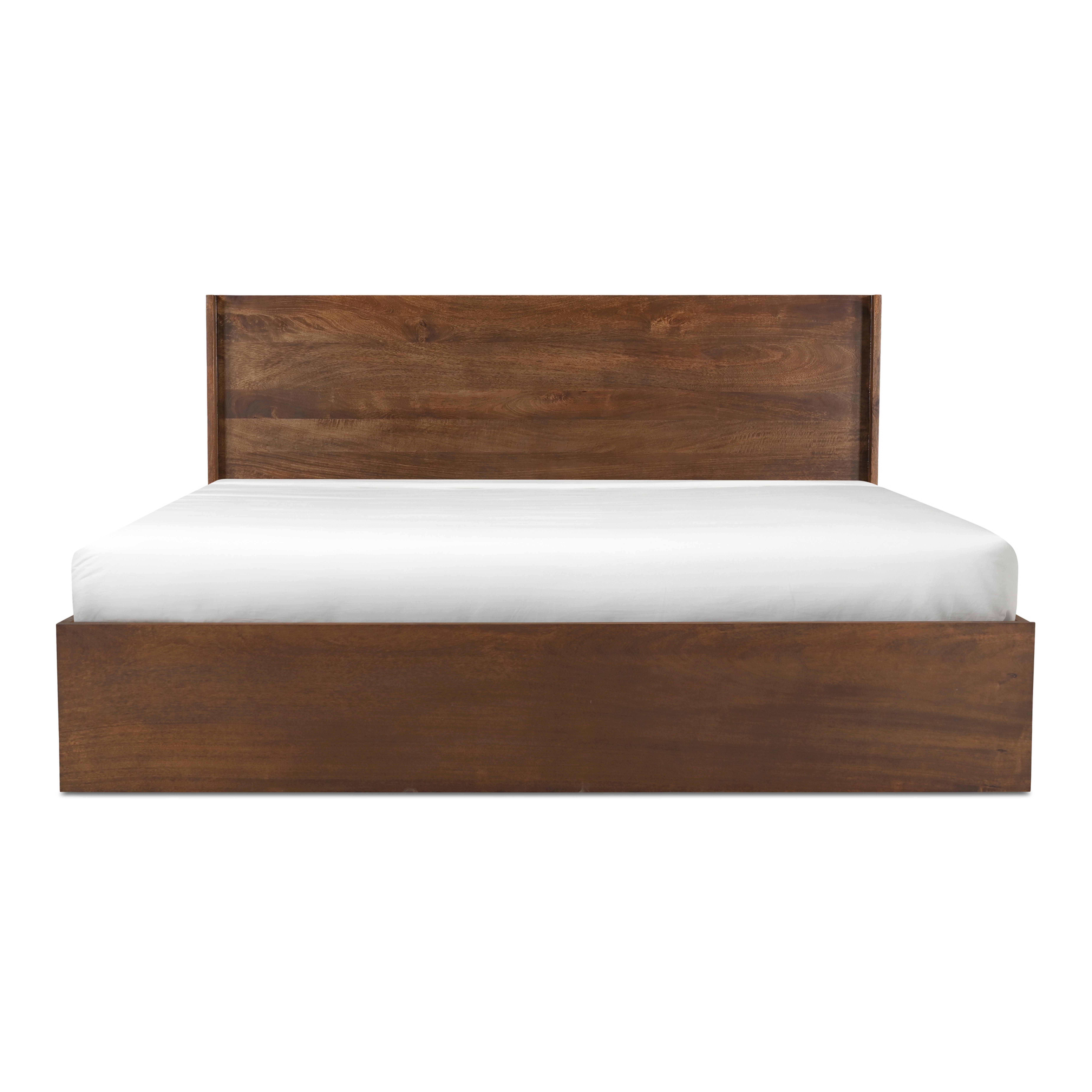 Everett King Bed Dark Brown - Moes Home Collection