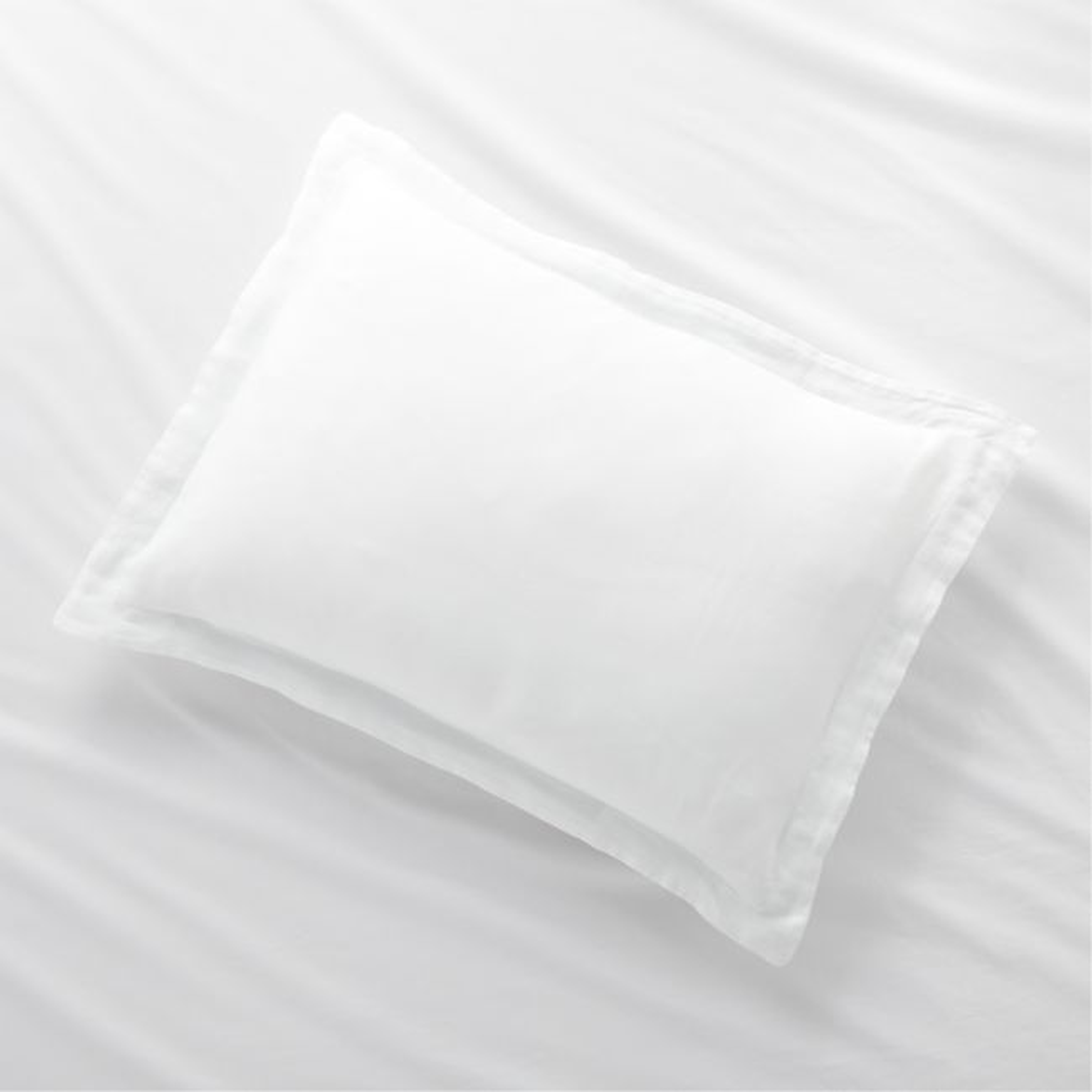New Natural Hemp White Standard Bed Pillow Sham - Crate and Barrel