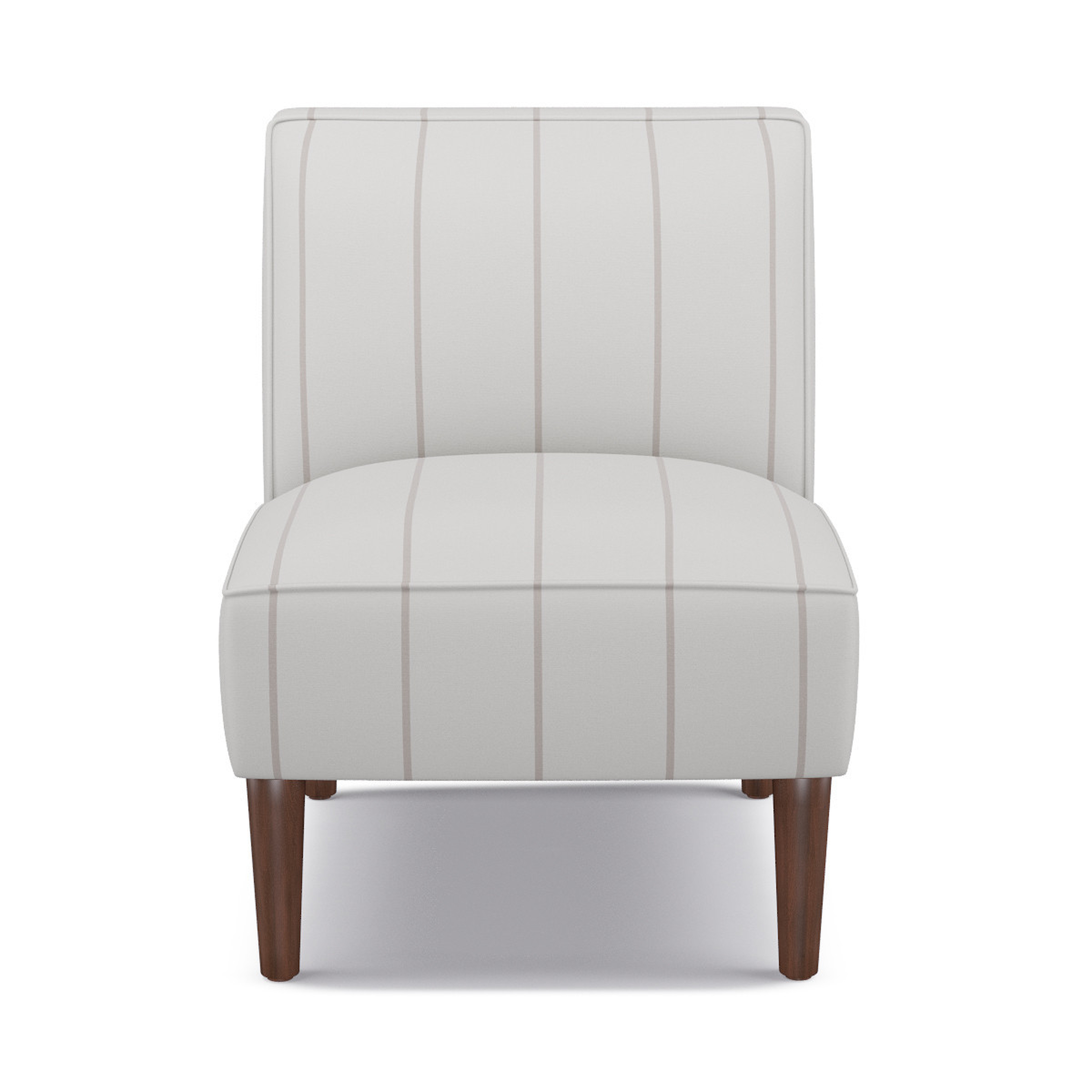 Slipper Chair | Stripe In Grey - The Inside
