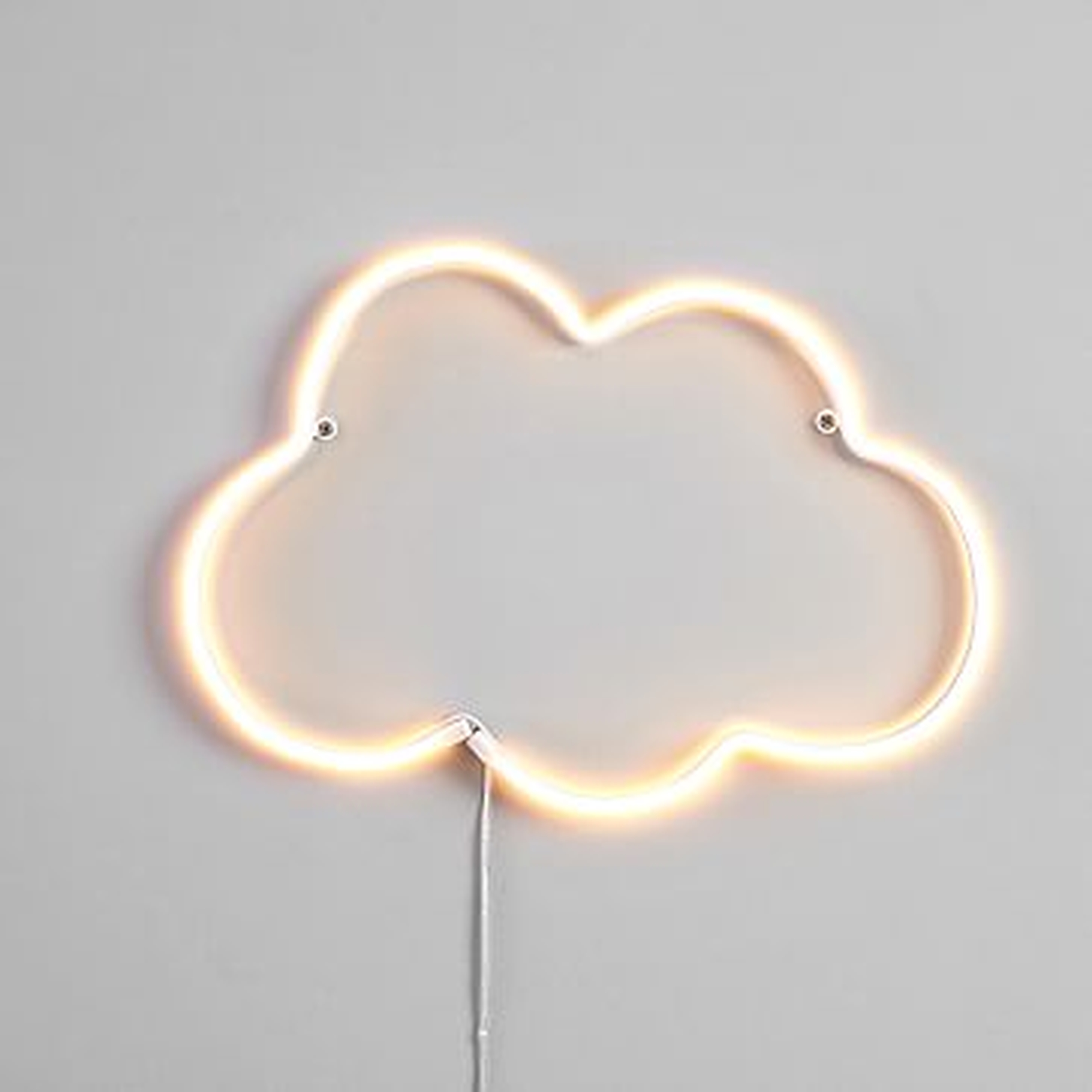 Neon LED Decor, Cloud White, WE Kids - West Elm