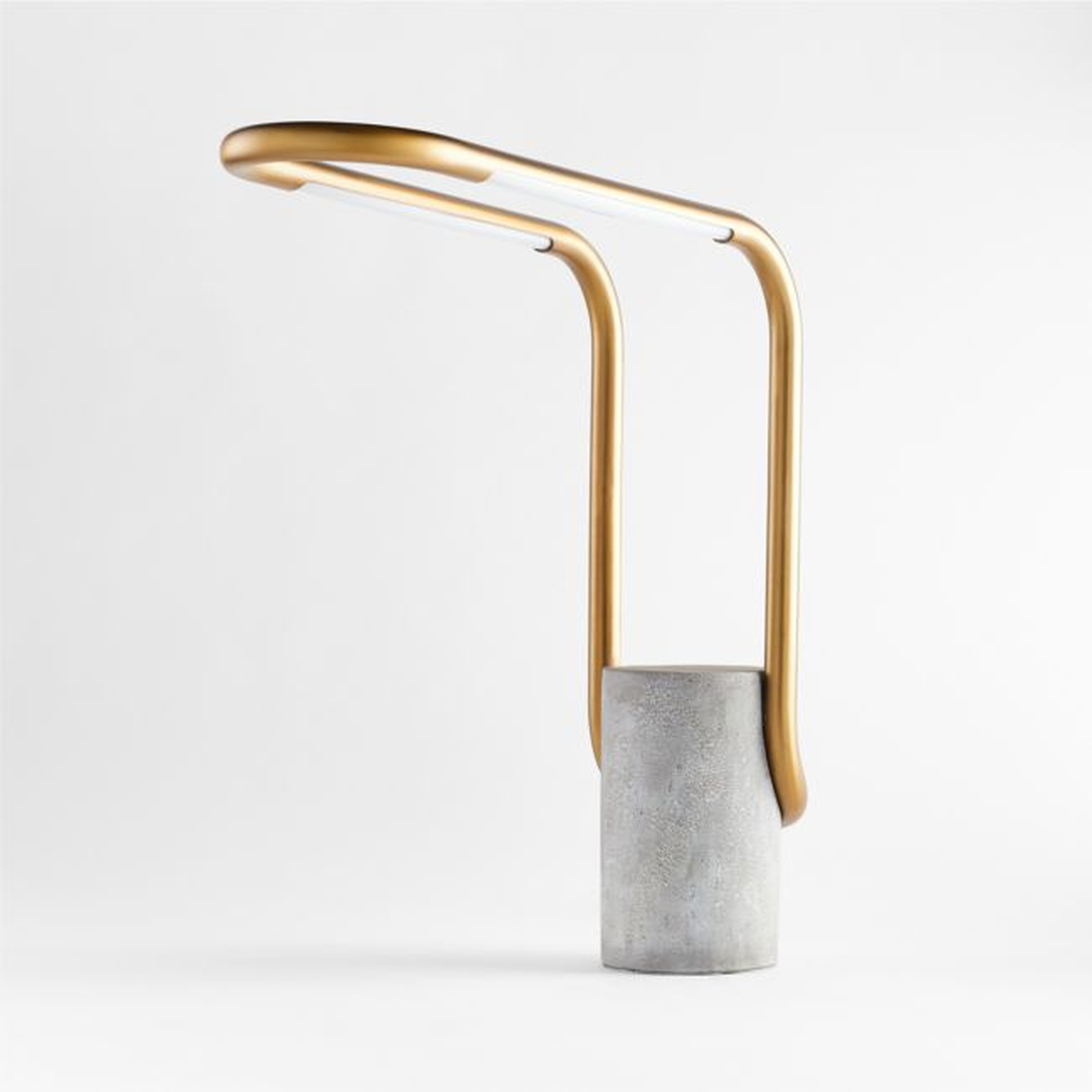 Beau LED Brass Task Lamp - Crate and Barrel