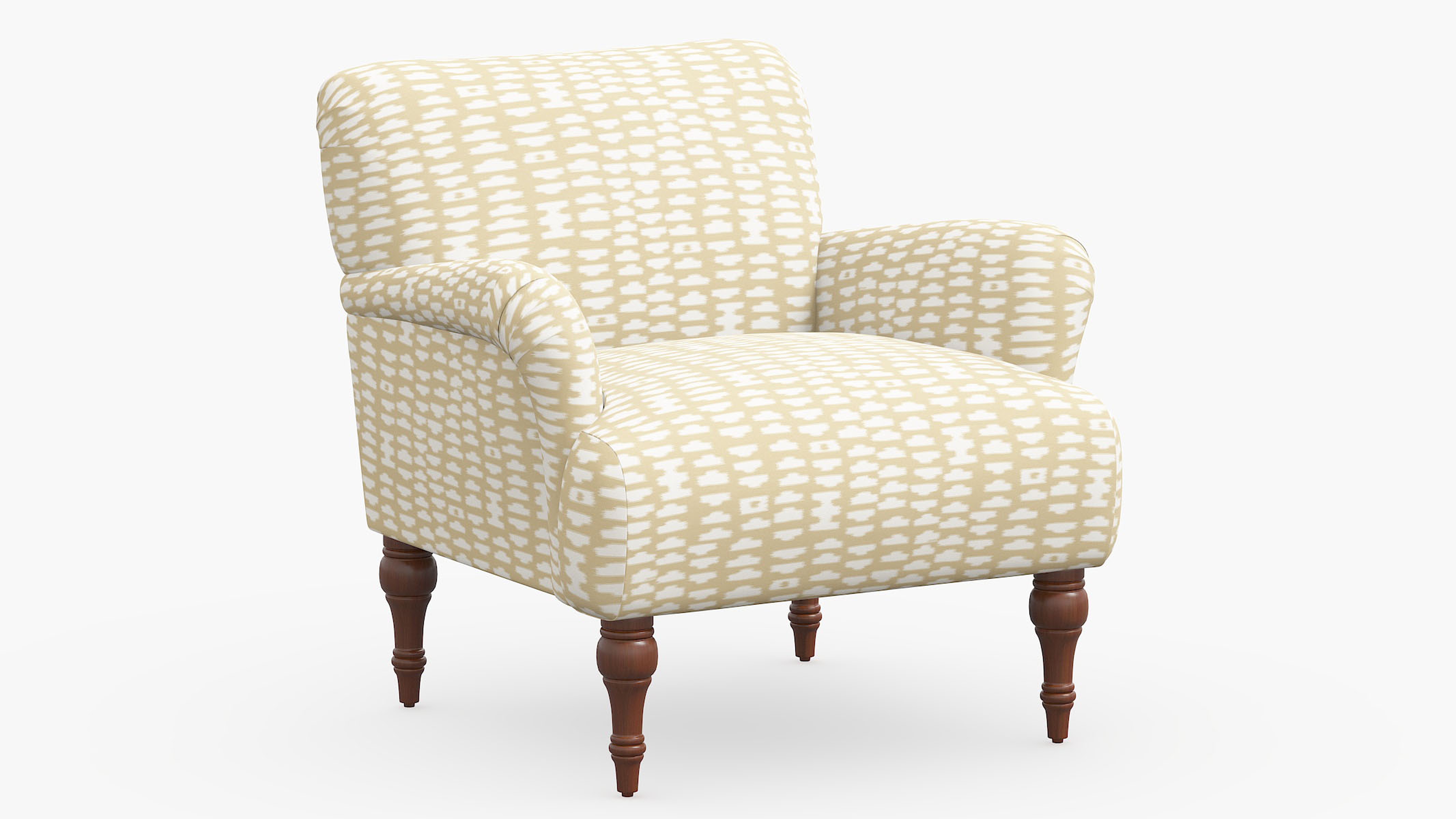 Traditional Accent Chair, Sand Odalisque - The Inside