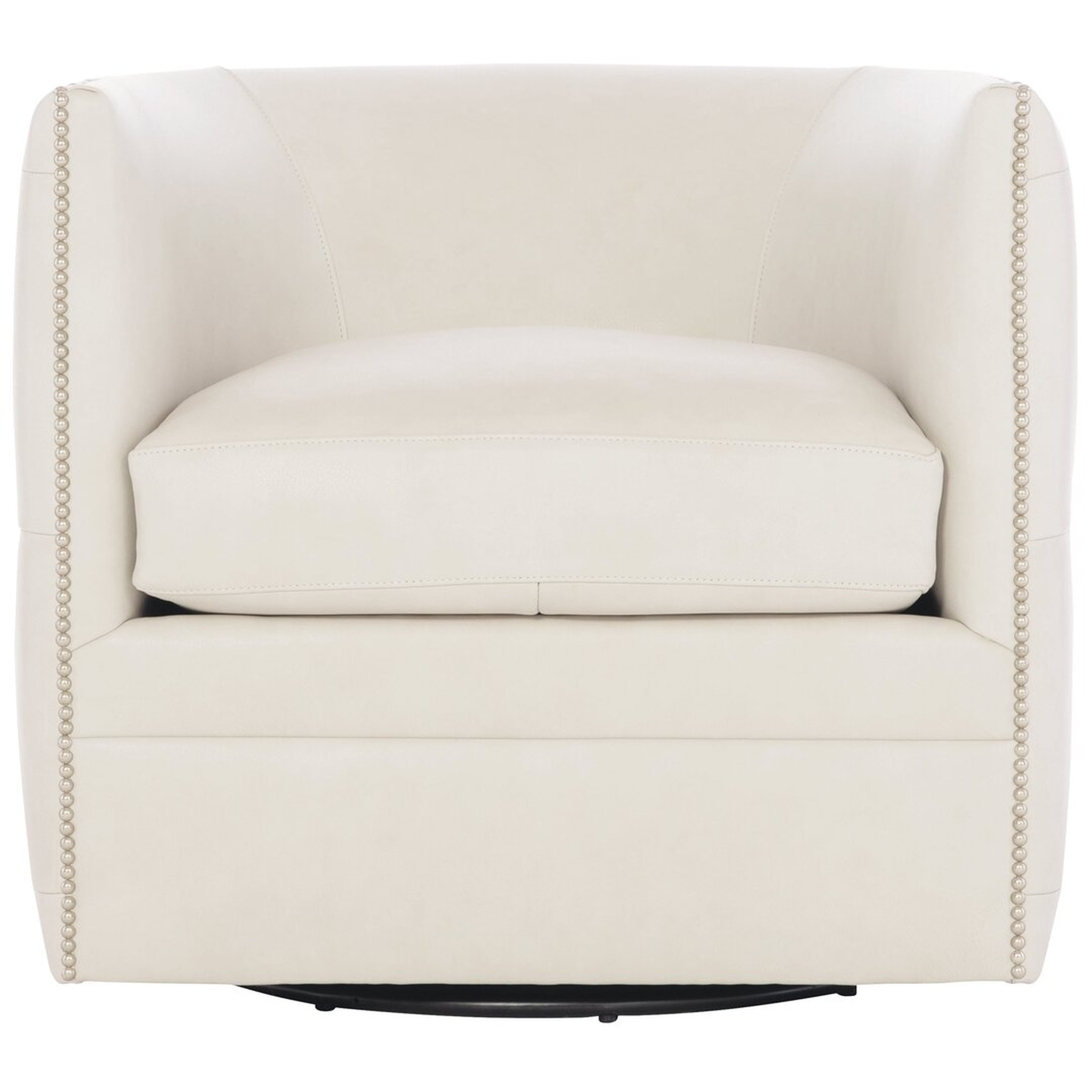 "Bernhardt Bernhardt Palazzo Leather Swivel Chair" - Perigold