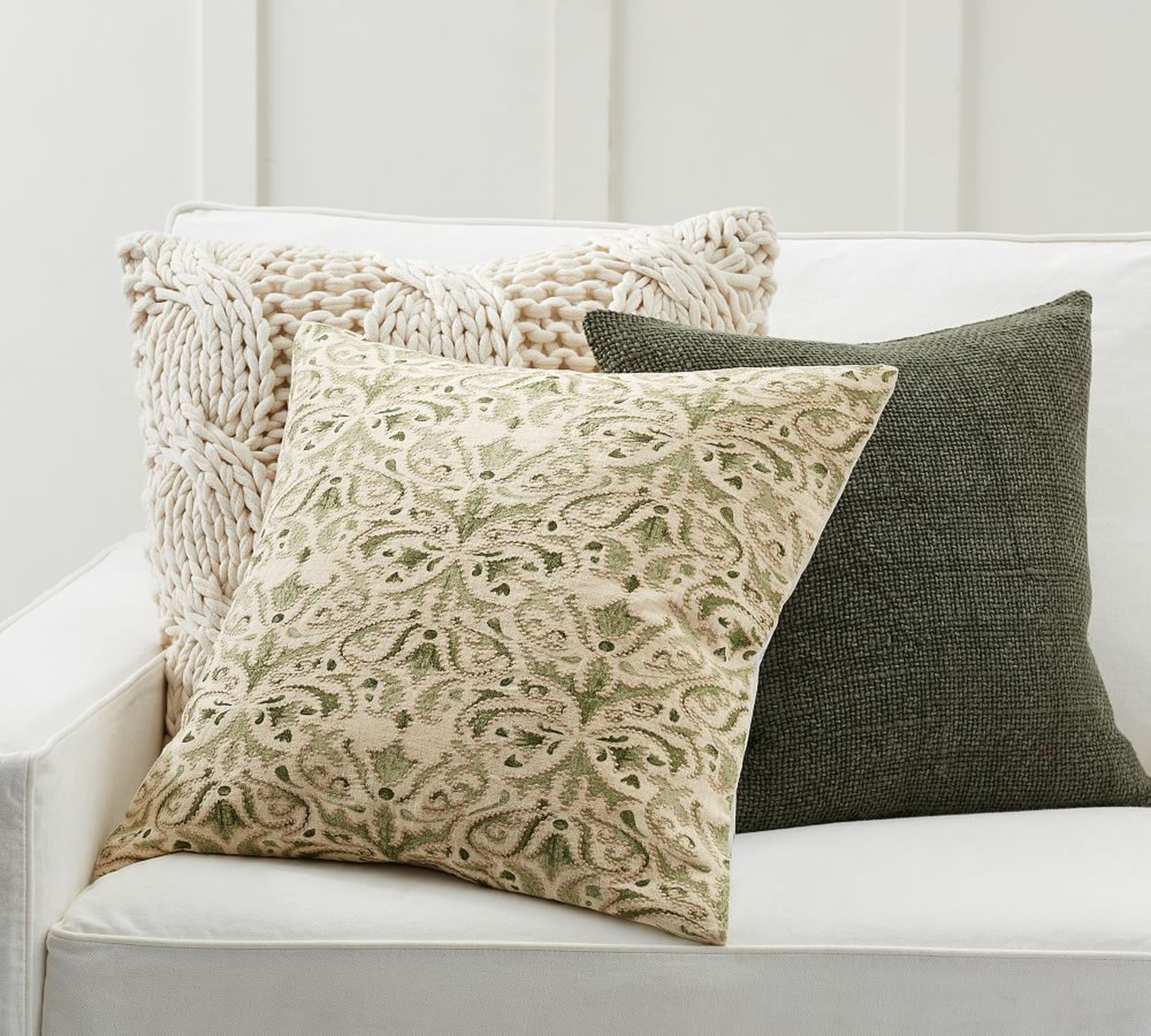 The Go-To Greens Pillow Cover Set - Pottery Barn