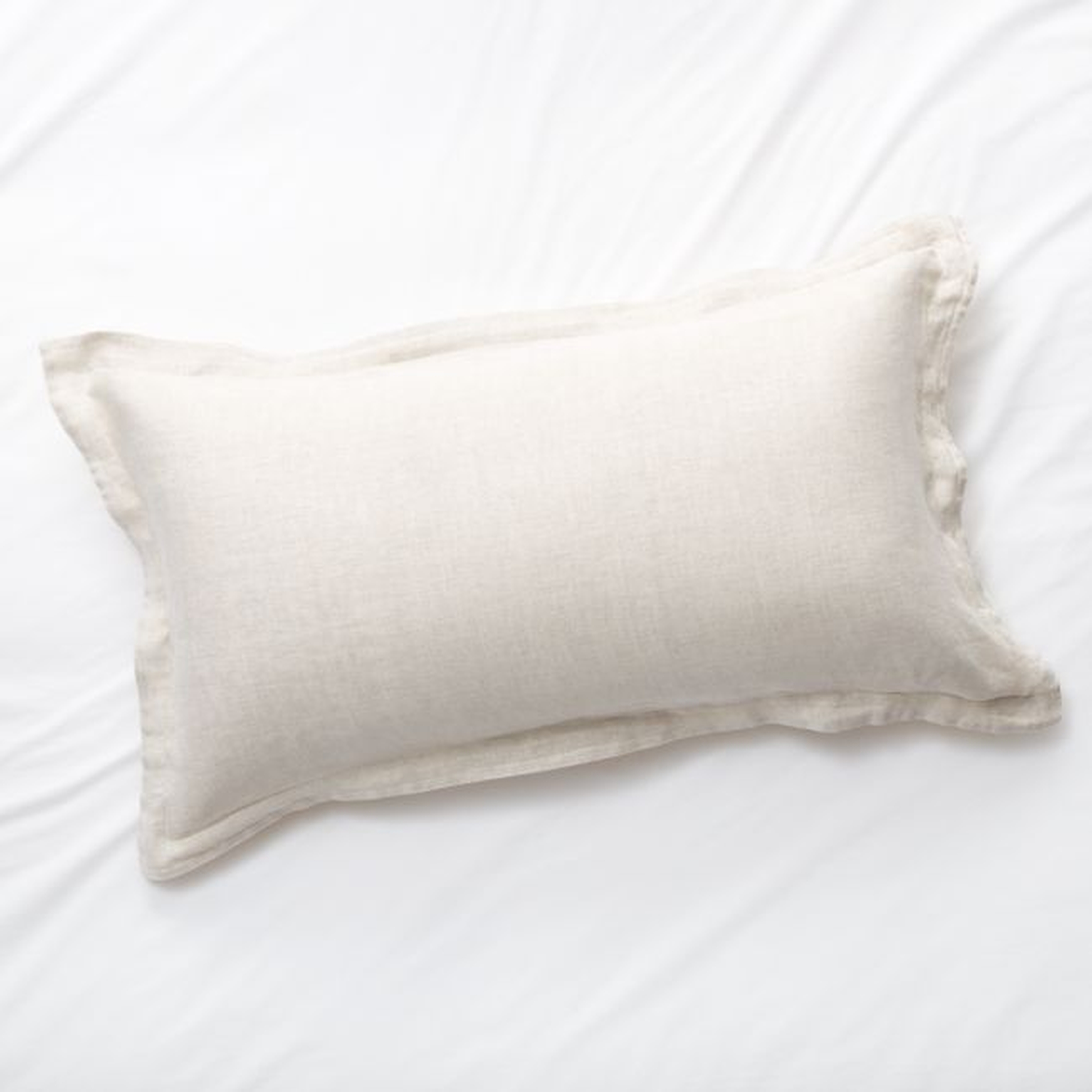 New Natural Hemp King Bed Pillow Sham - Crate and Barrel
