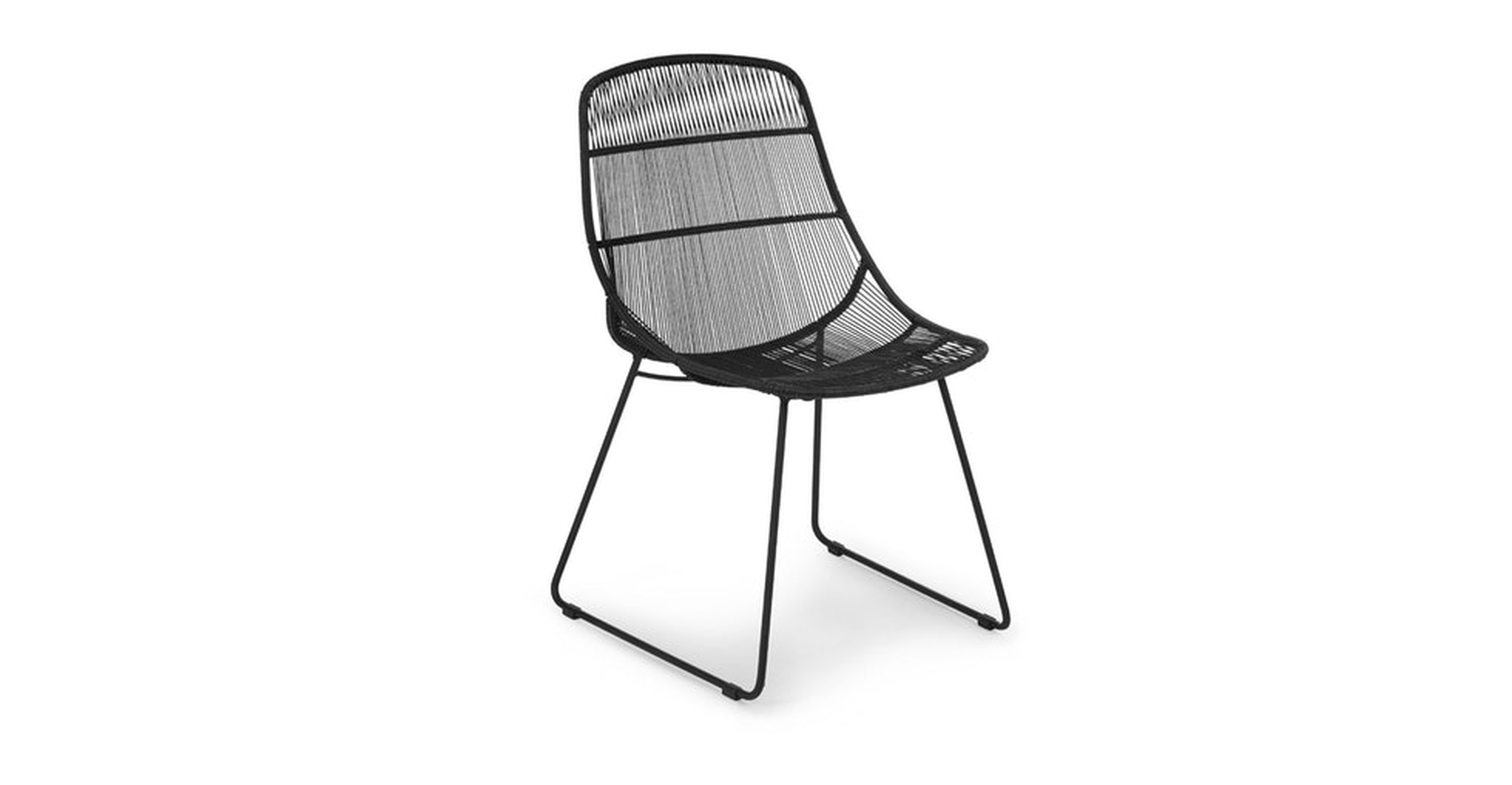 Selka Outdoor Dining Chair - Black - Article