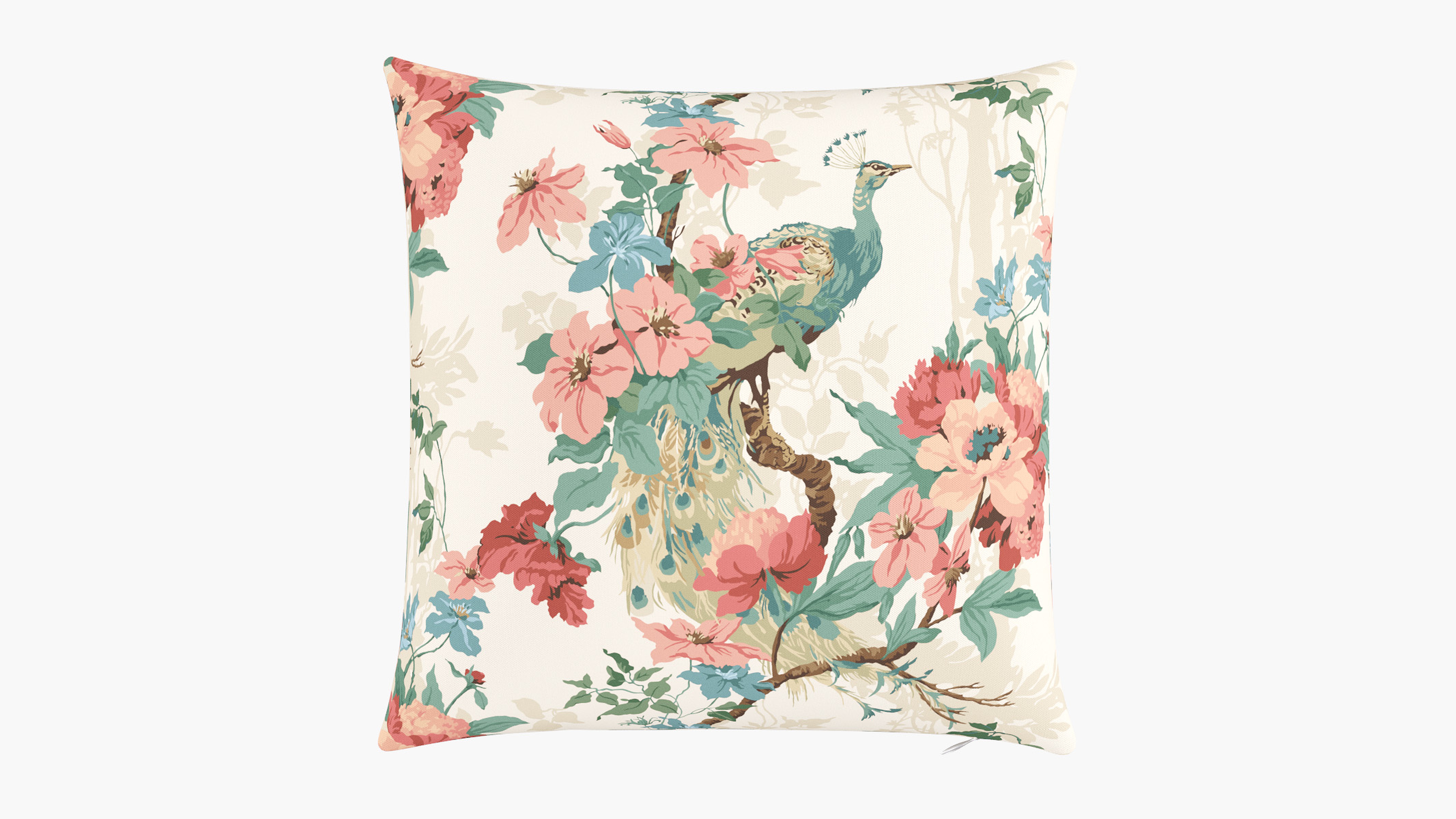 Throw Pillow 20", Rose Peacock Park, 20" x 20" - The Inside