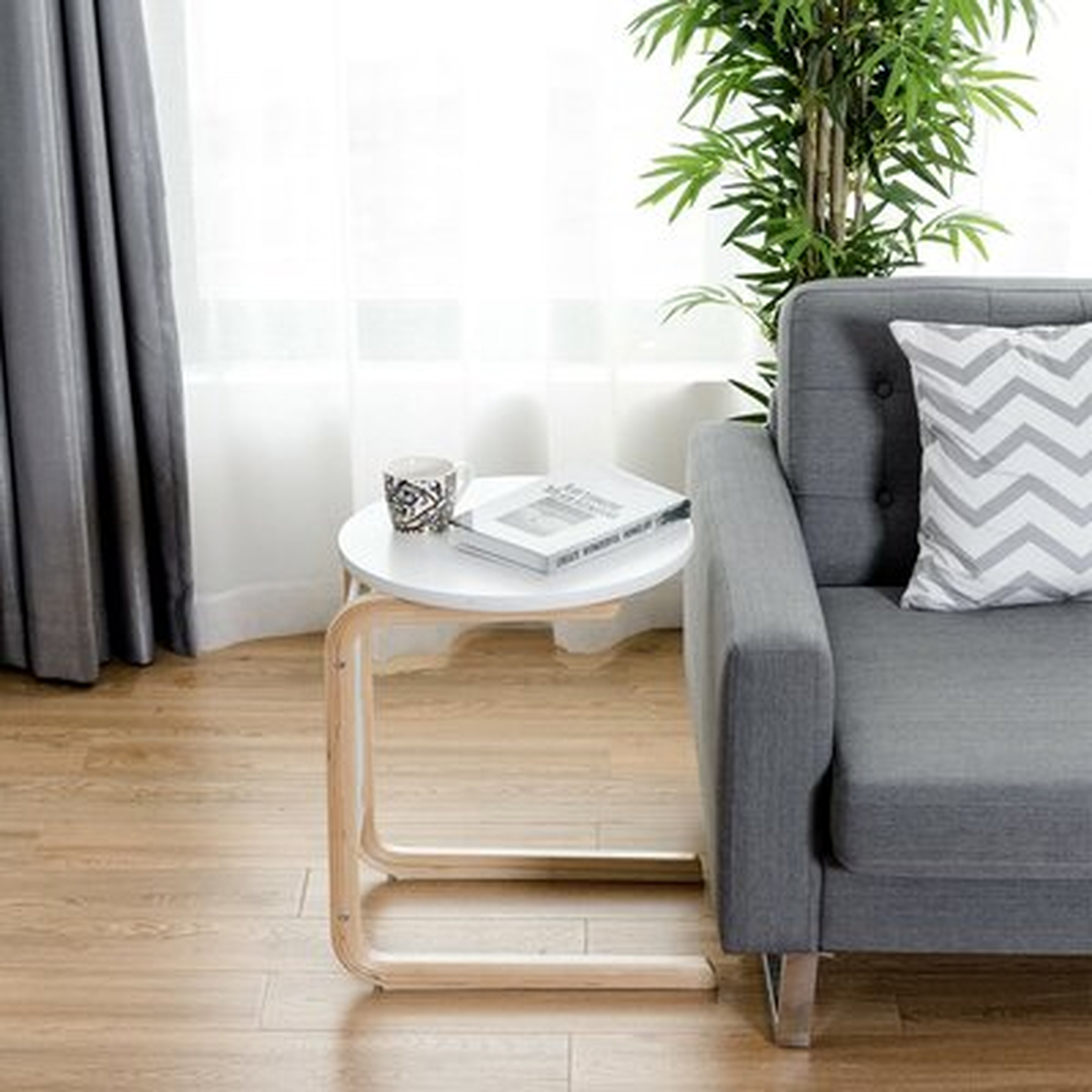 Jakara Solid Wood C Table End Table with Storage - Wayfair