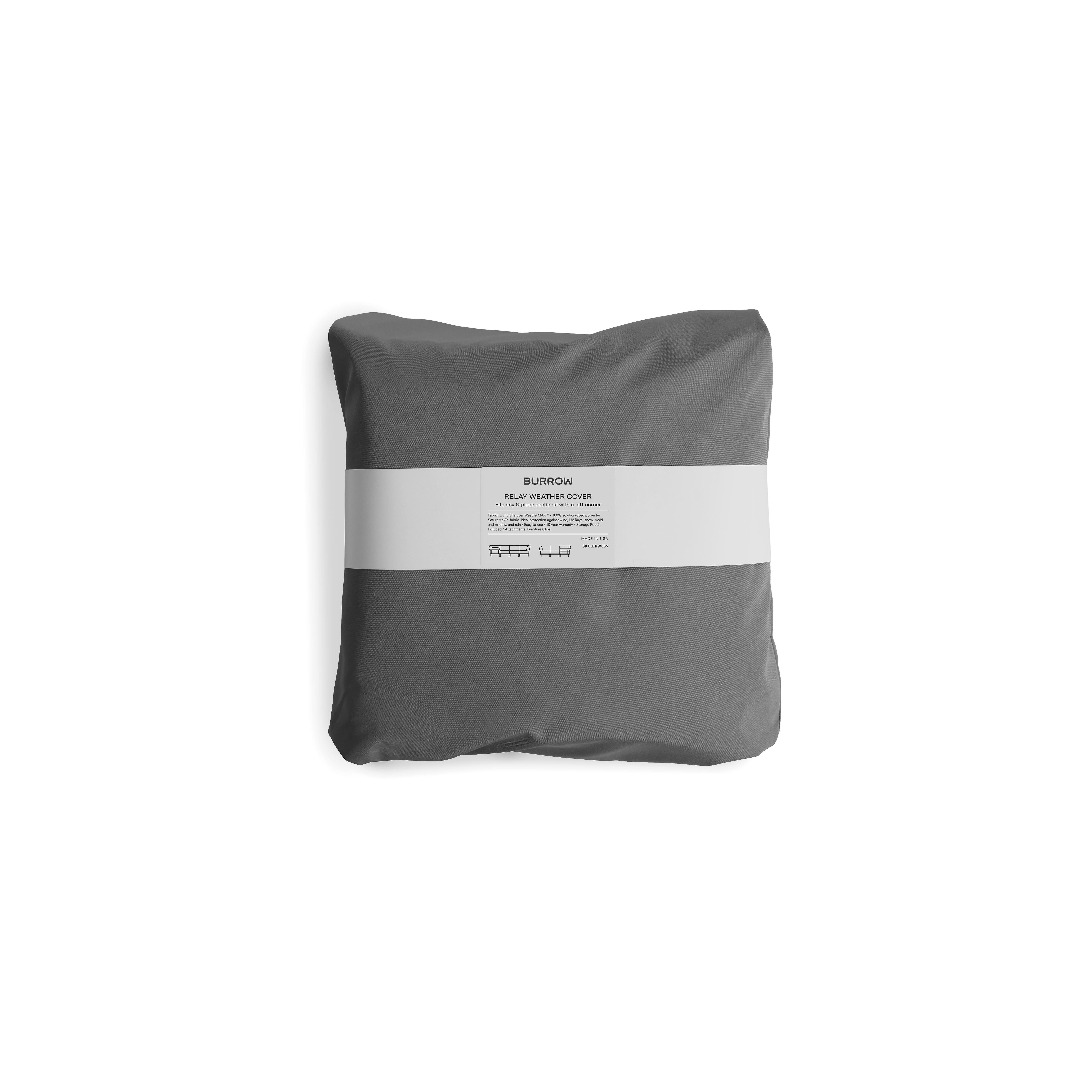 Burrow Relay 6-Piece Sectional Sofa Cover: Left Side - Burrow