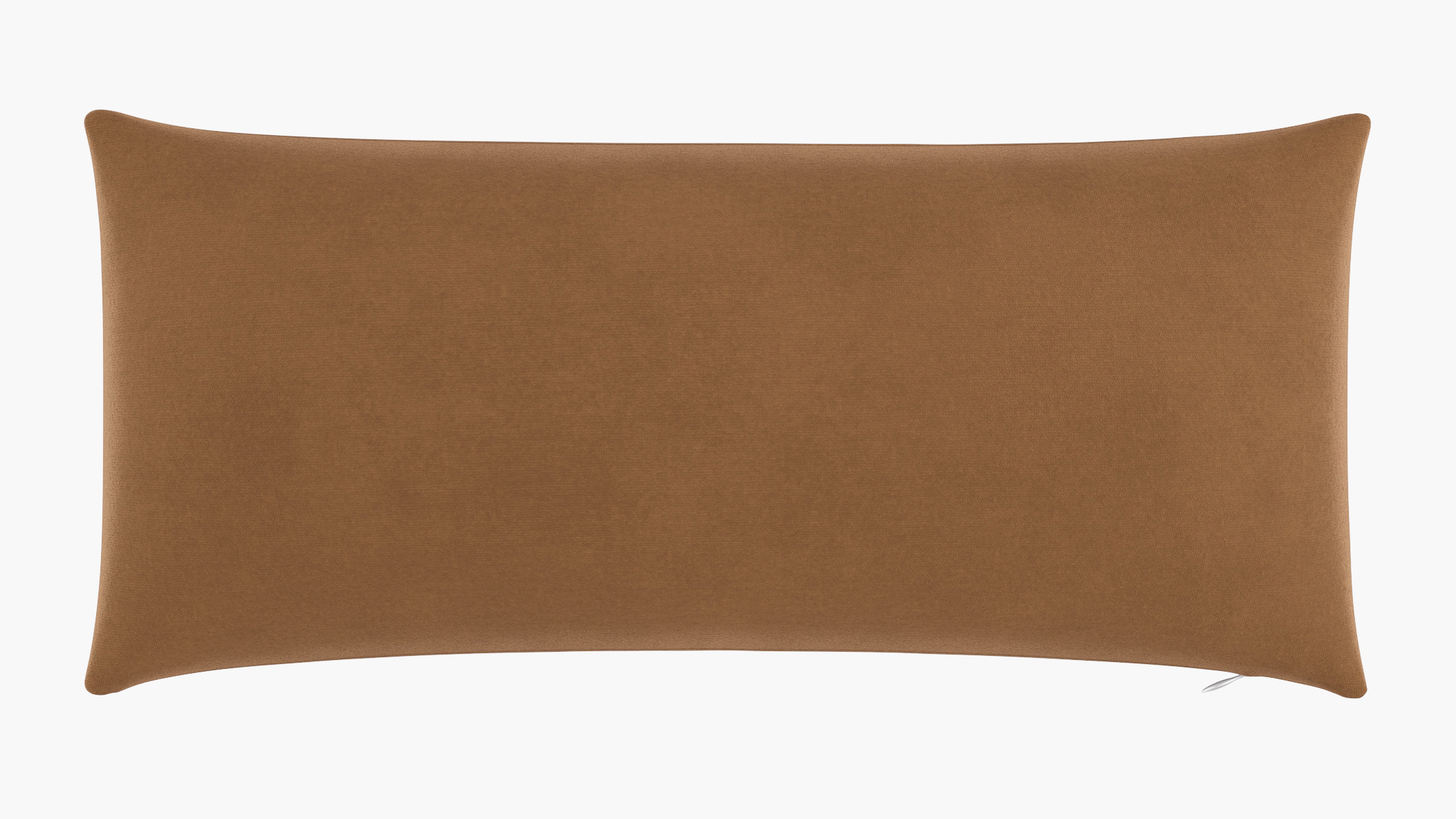 Throw Pillow 14" x 30", Nutmeg Luxe Velvet, 14" x 30" - The Inside