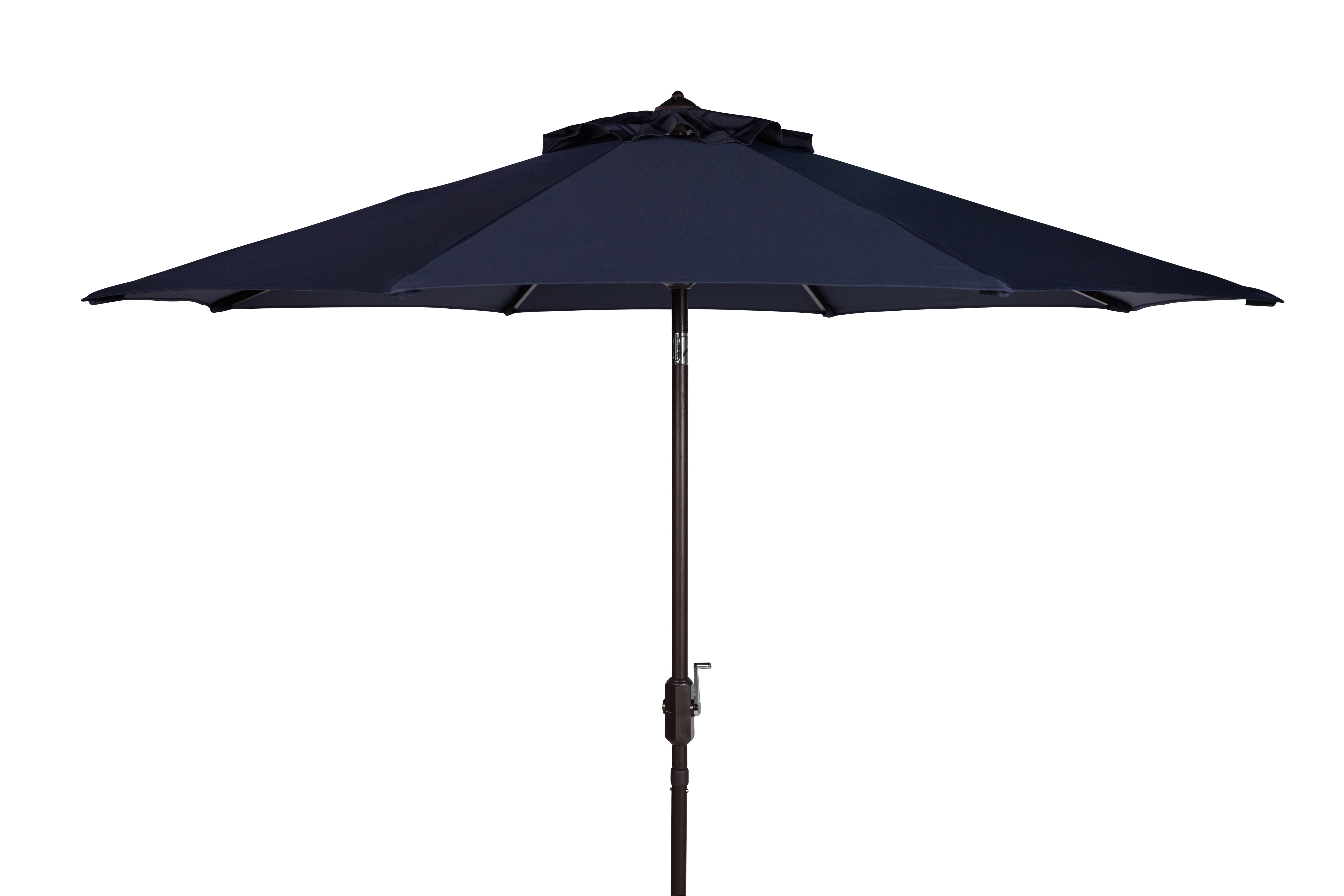 Uv Resistant Ortega 9 Ft Auto Tilt Crank Umbrella - Navy - Safavieh - Safavieh