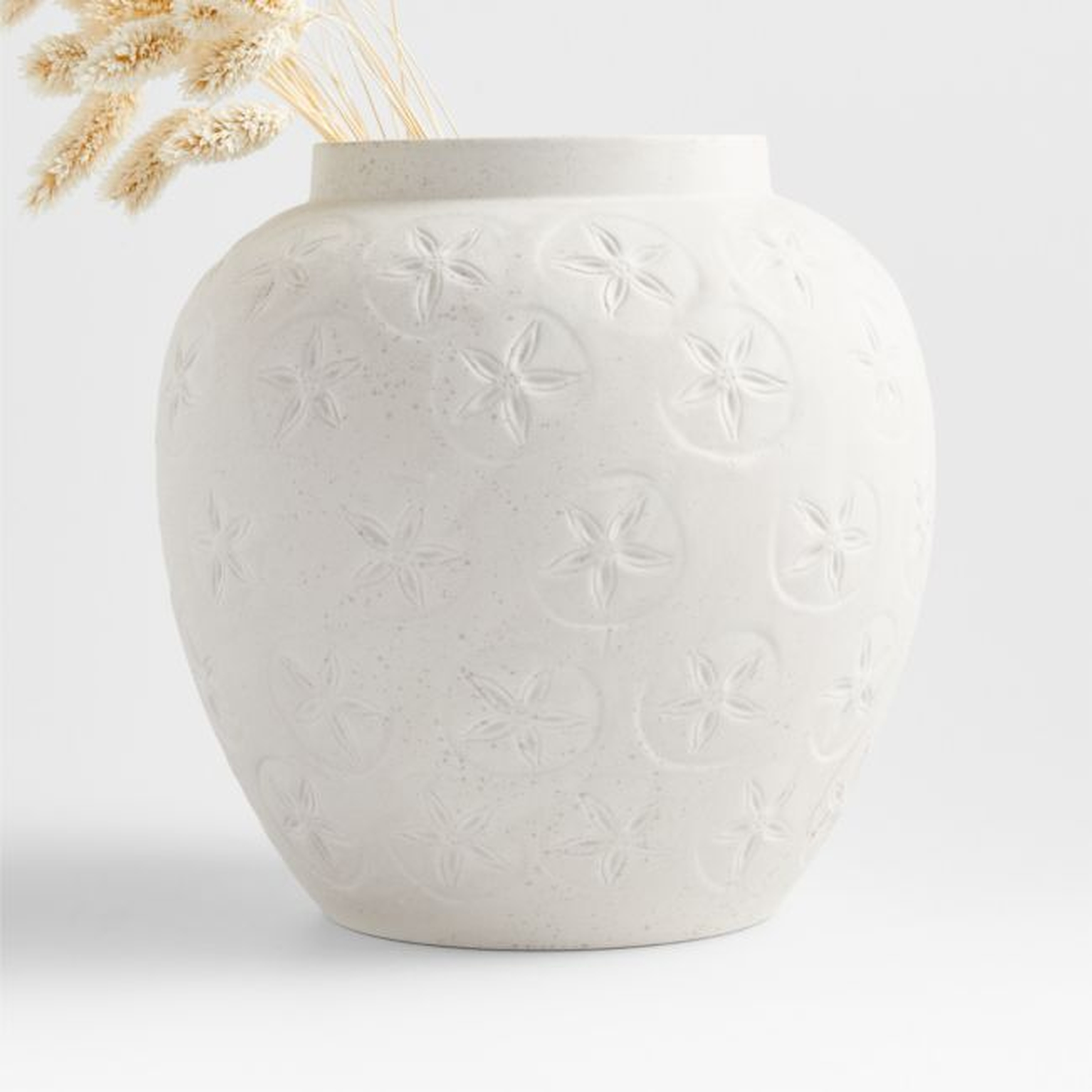 Coastal White Vase 9" - Crate and Barrel
