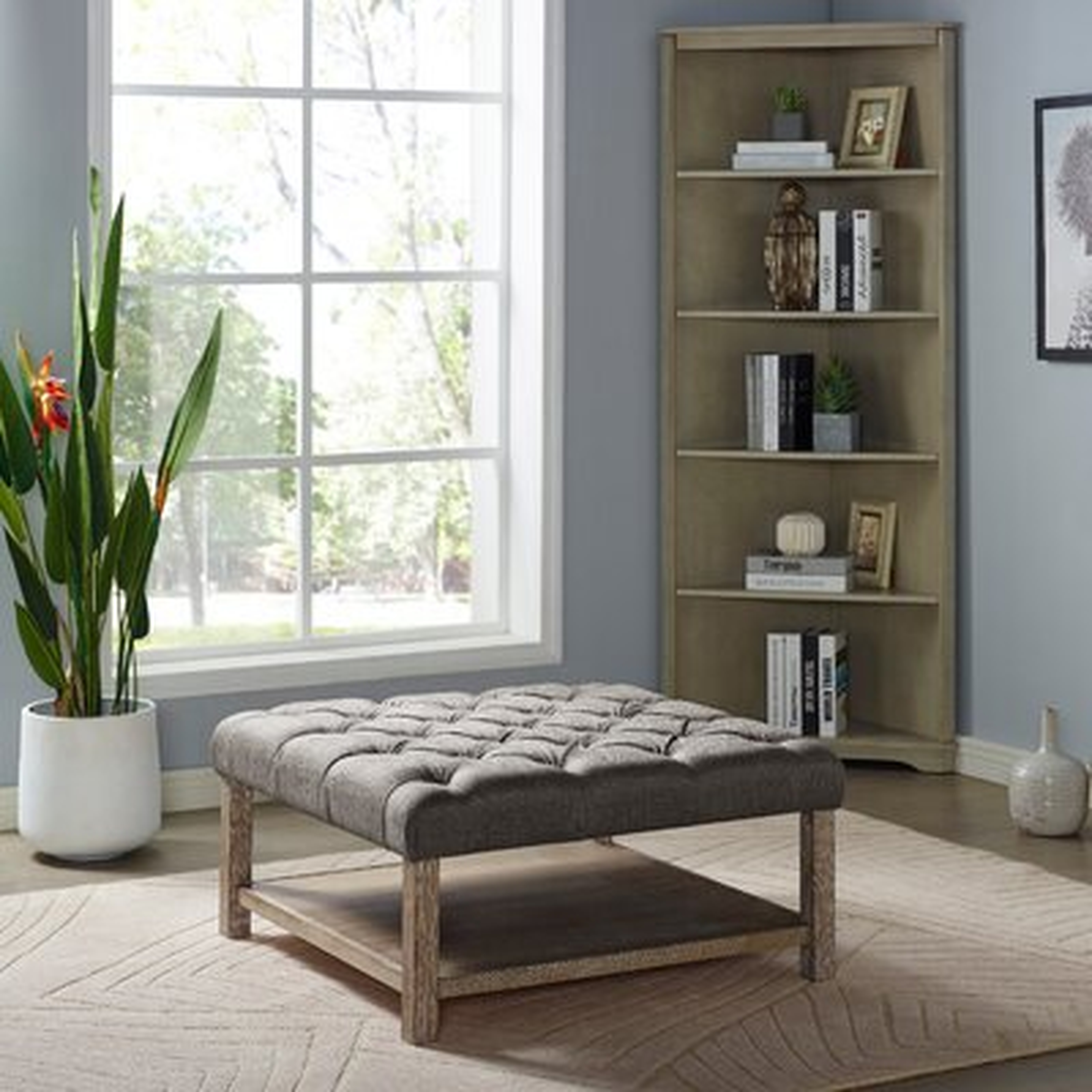Knockout 36" Wide Tufted Square Storage Ottoman - Wayfair