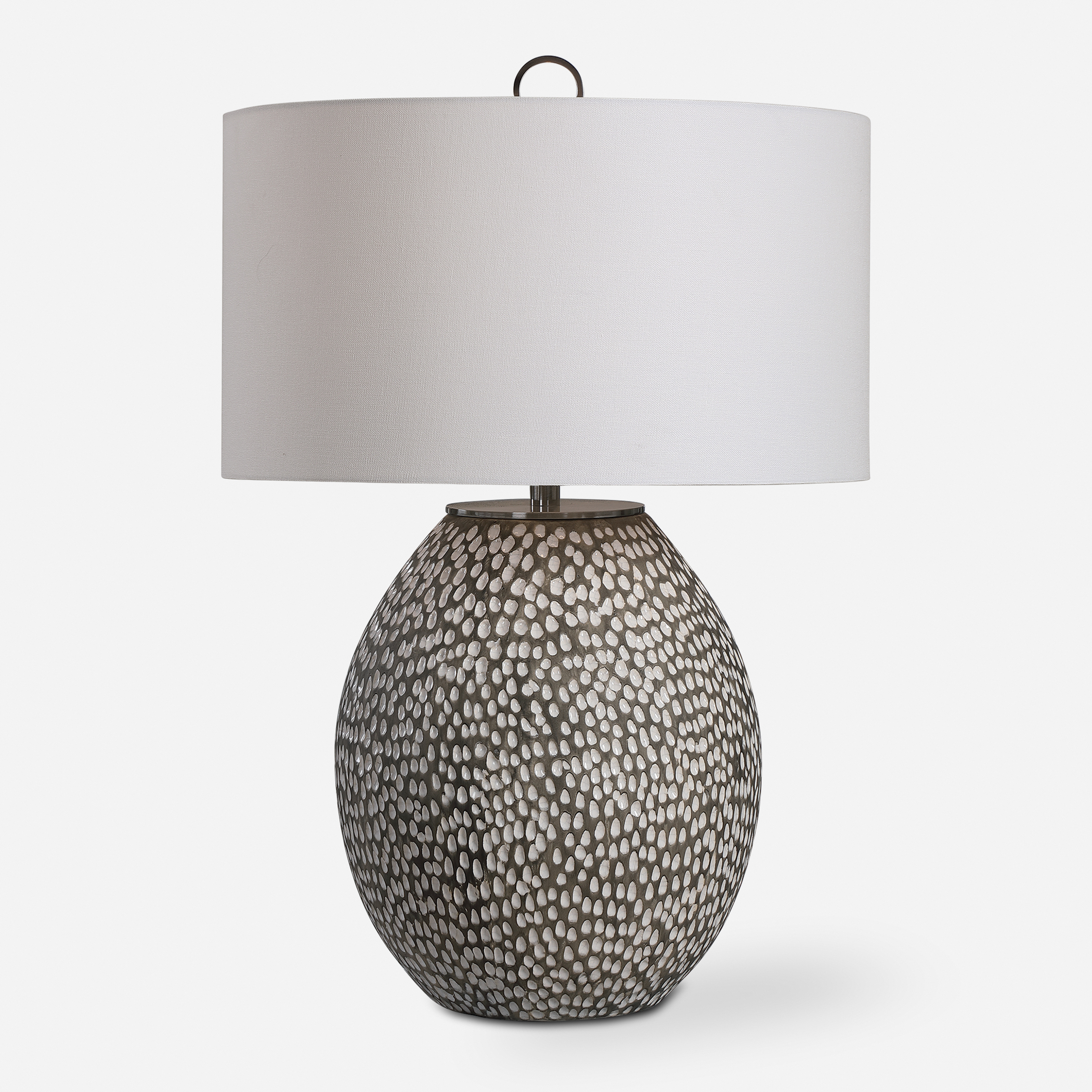 Cyprien Gray White Table Lamp - Uttermost