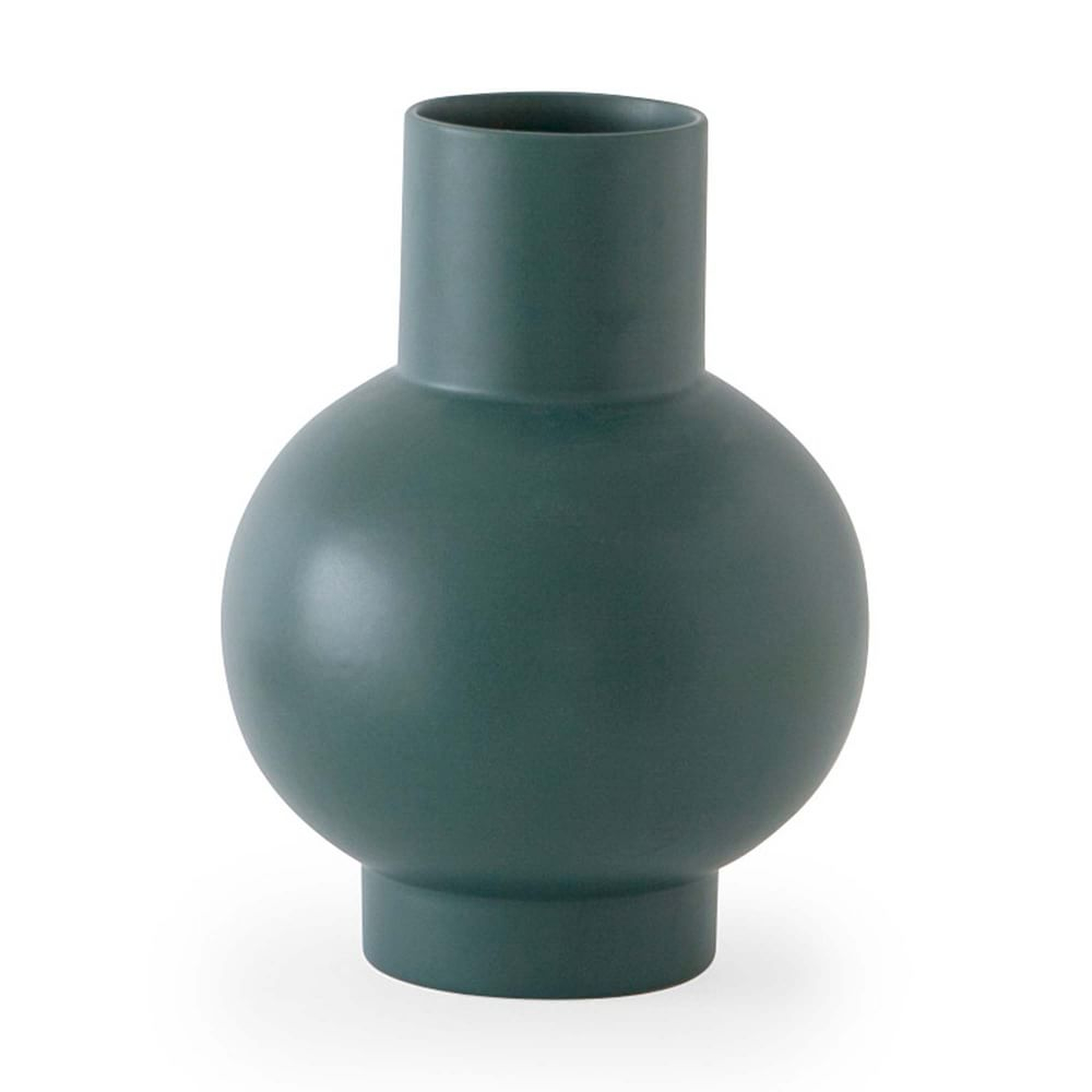 MoMA Collection Raawii Strom Vase Small, Ceramic, Green Gables - West Elm