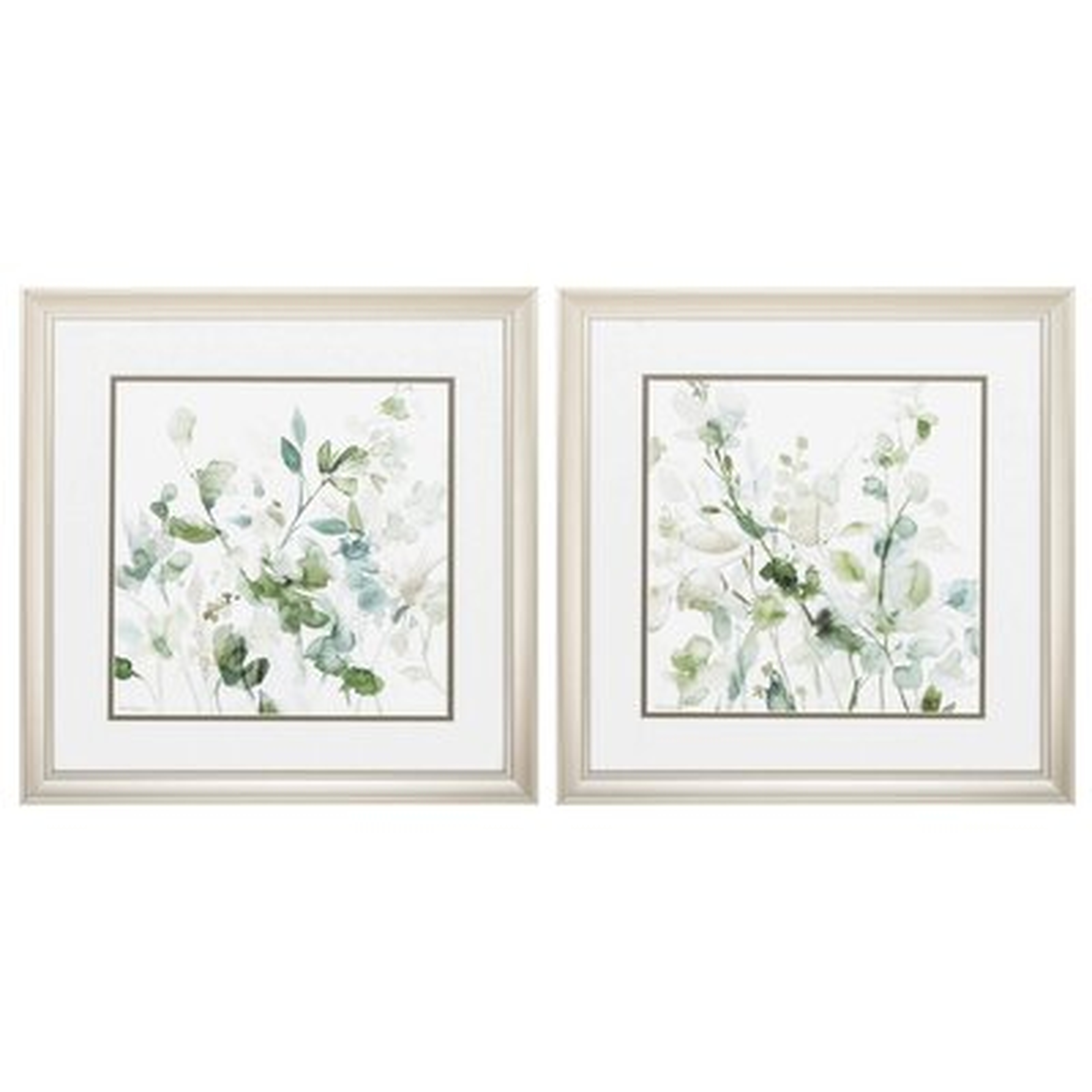 'Sage Garden' - 2 Piece Picture Frame Painting Print Set - Wayfair