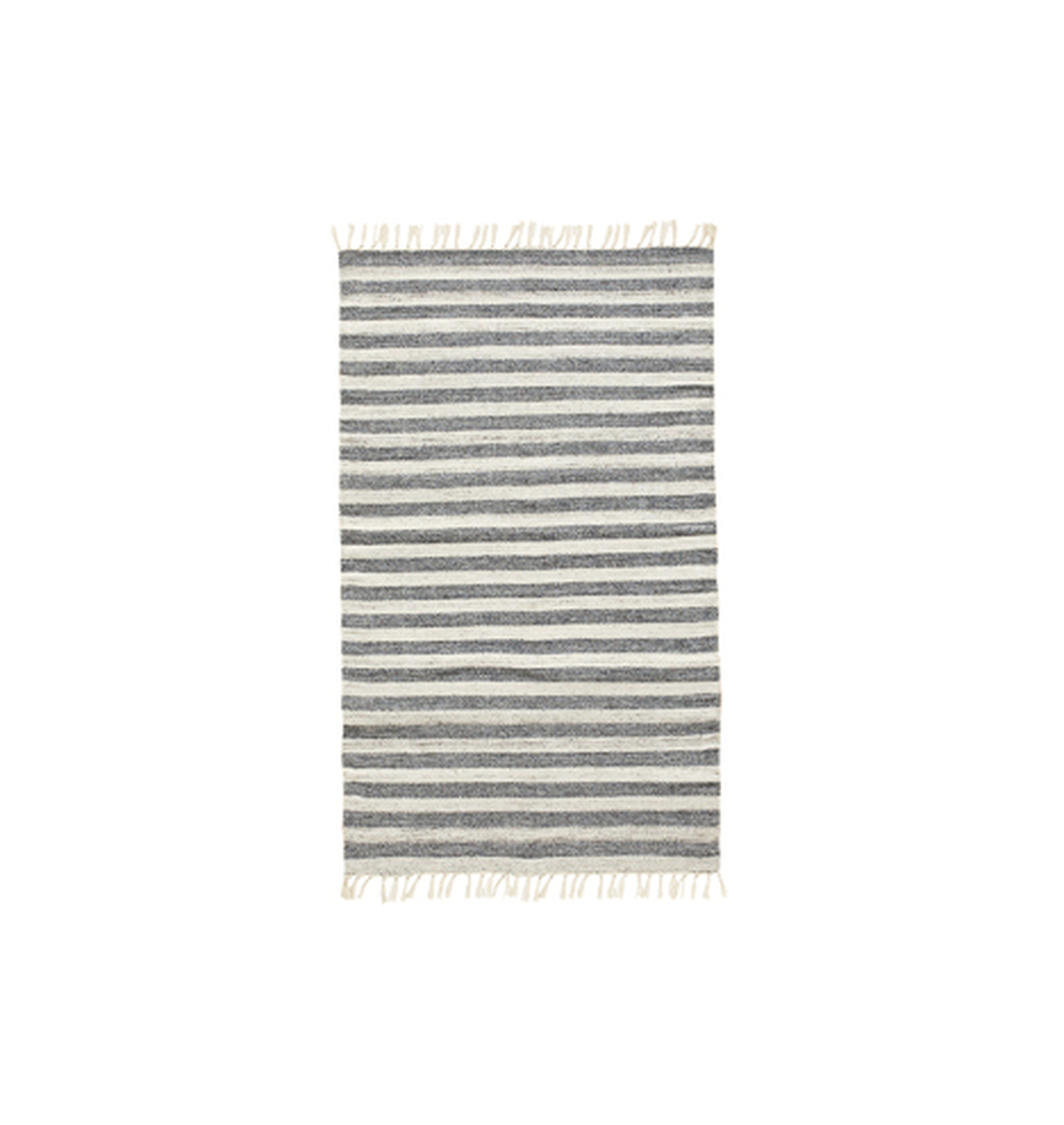 Heathered Stripe Indoor/Outdoor Flatweave Rug - Rejuvenation