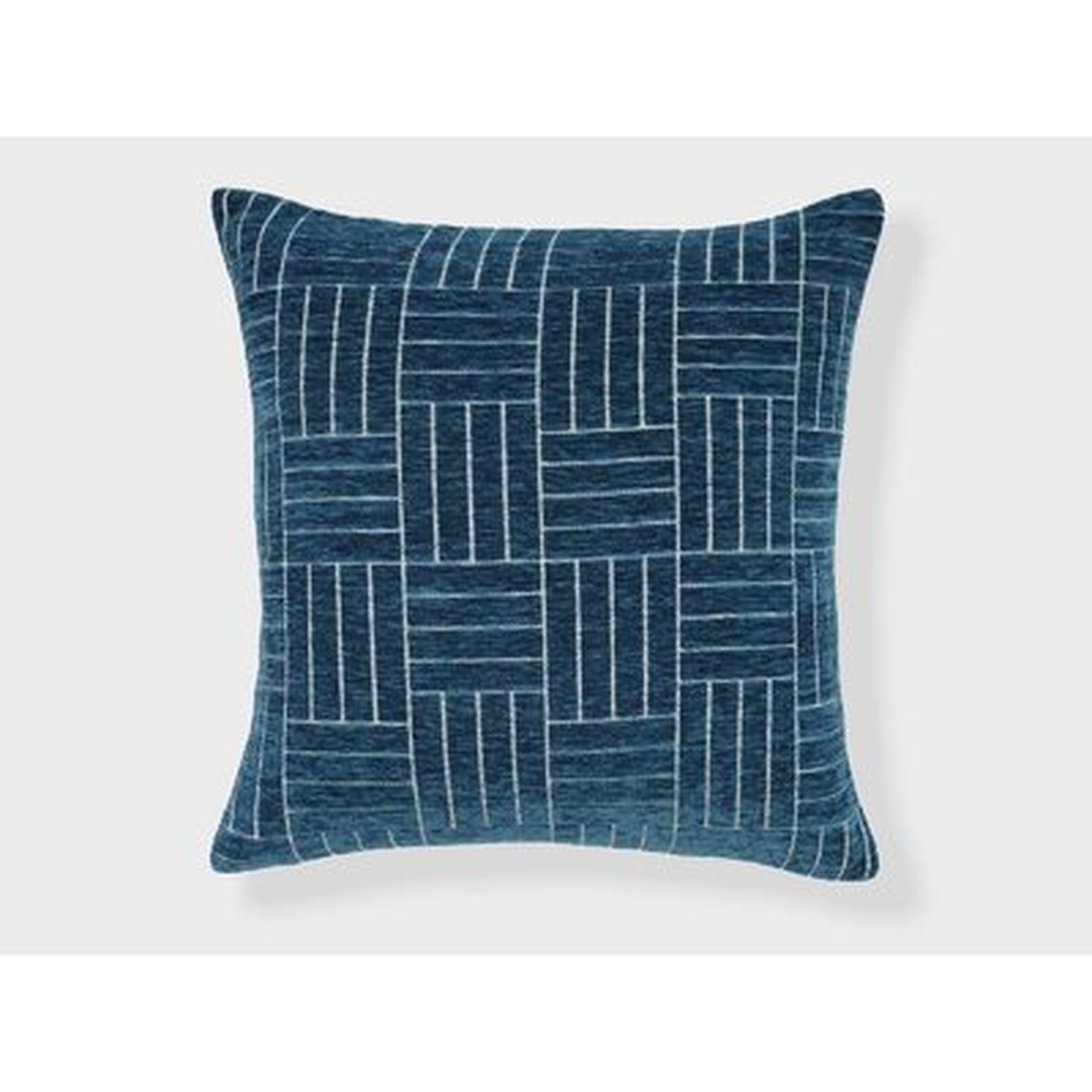 Oberon Staggered Stripe Woven Chenille Pillow - Wayfair