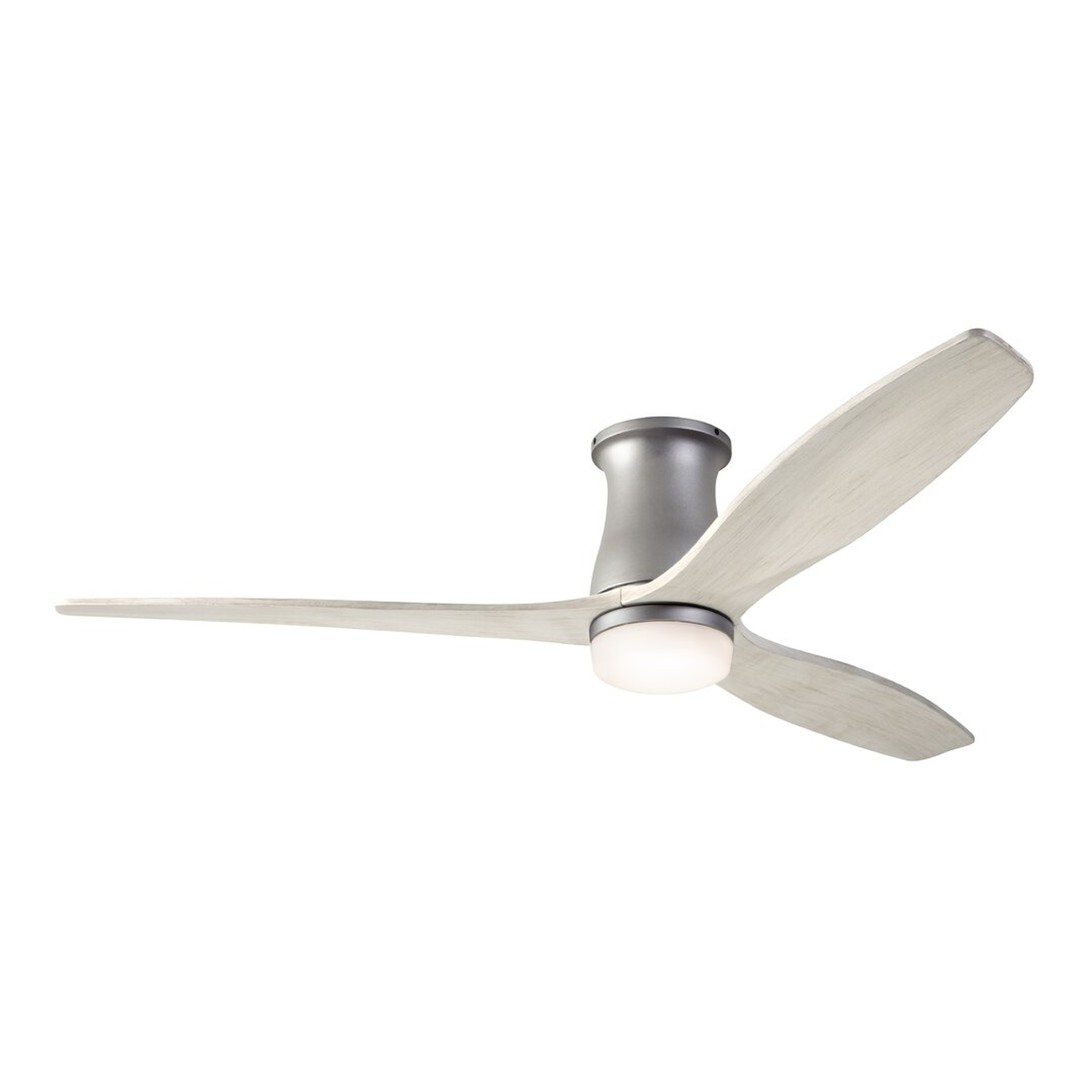 "Modern Fan Company 52"" Arbor Flush 3 - Blade LED Flush Mount Ceiling Fan With Light Kit Included" - Perigold