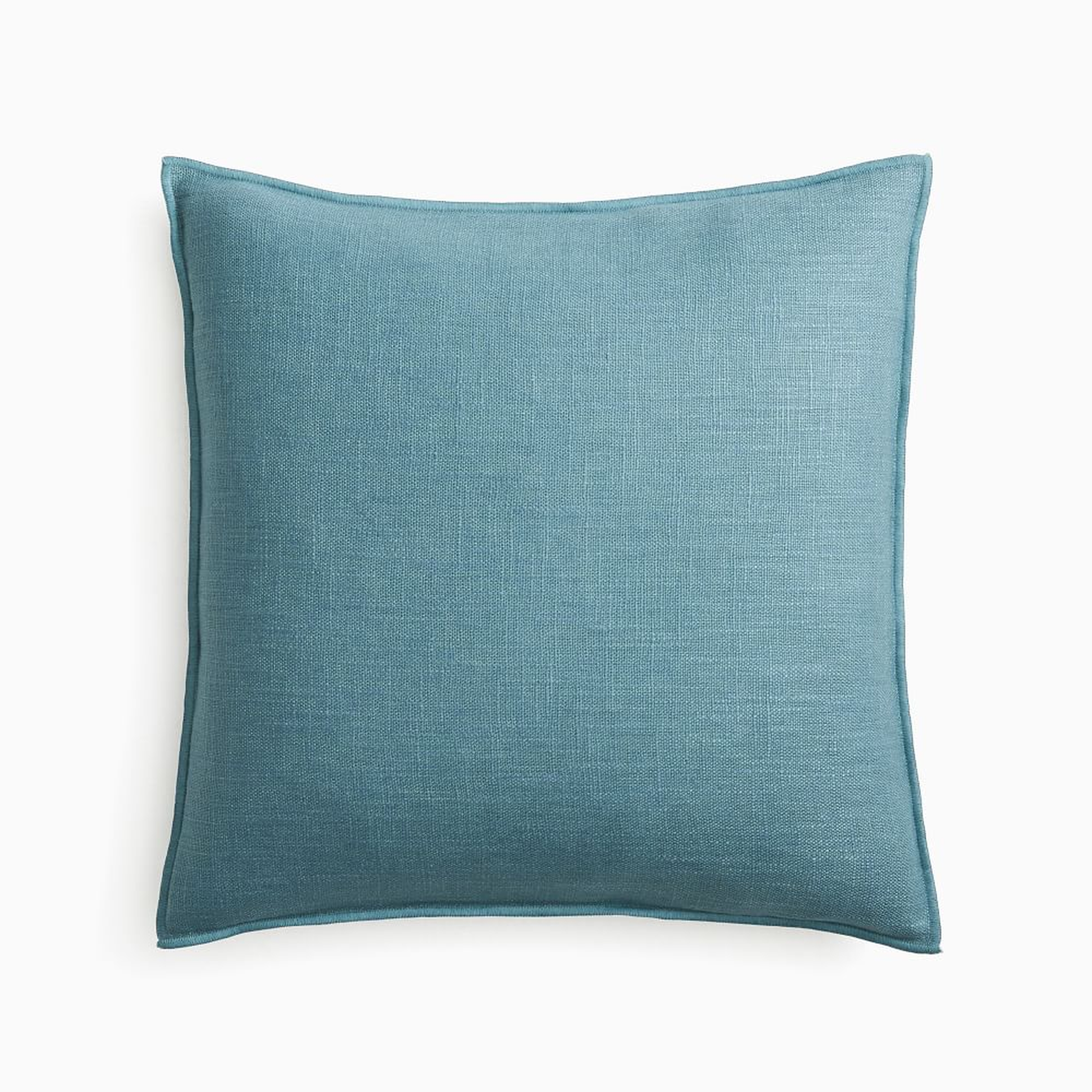 Classic Linen Pillow Cover, 20"x20", Ocean - West Elm