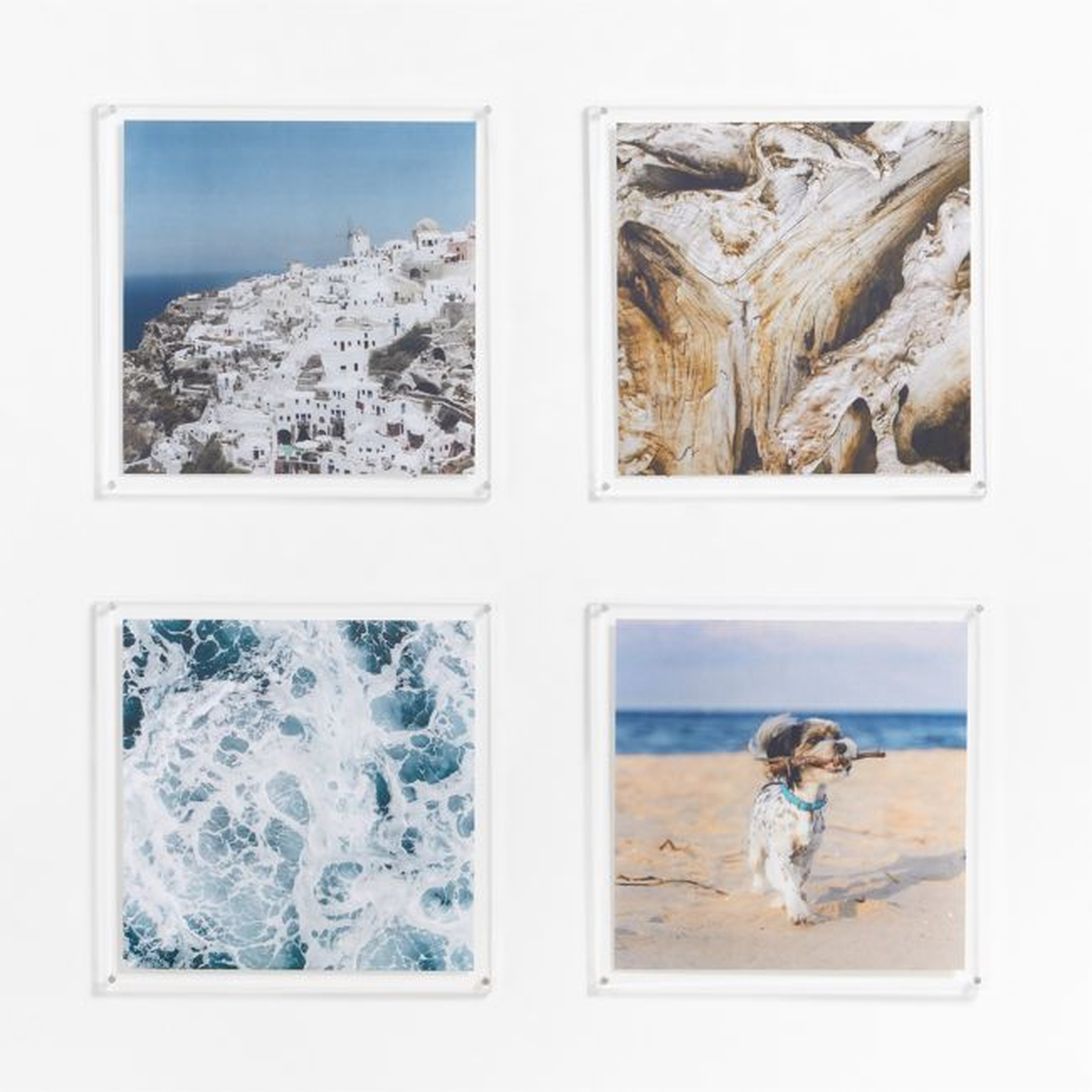 4-Piece Acrylic Block 11x11 Gallery Wall Frame Set - Crate and Barrel
