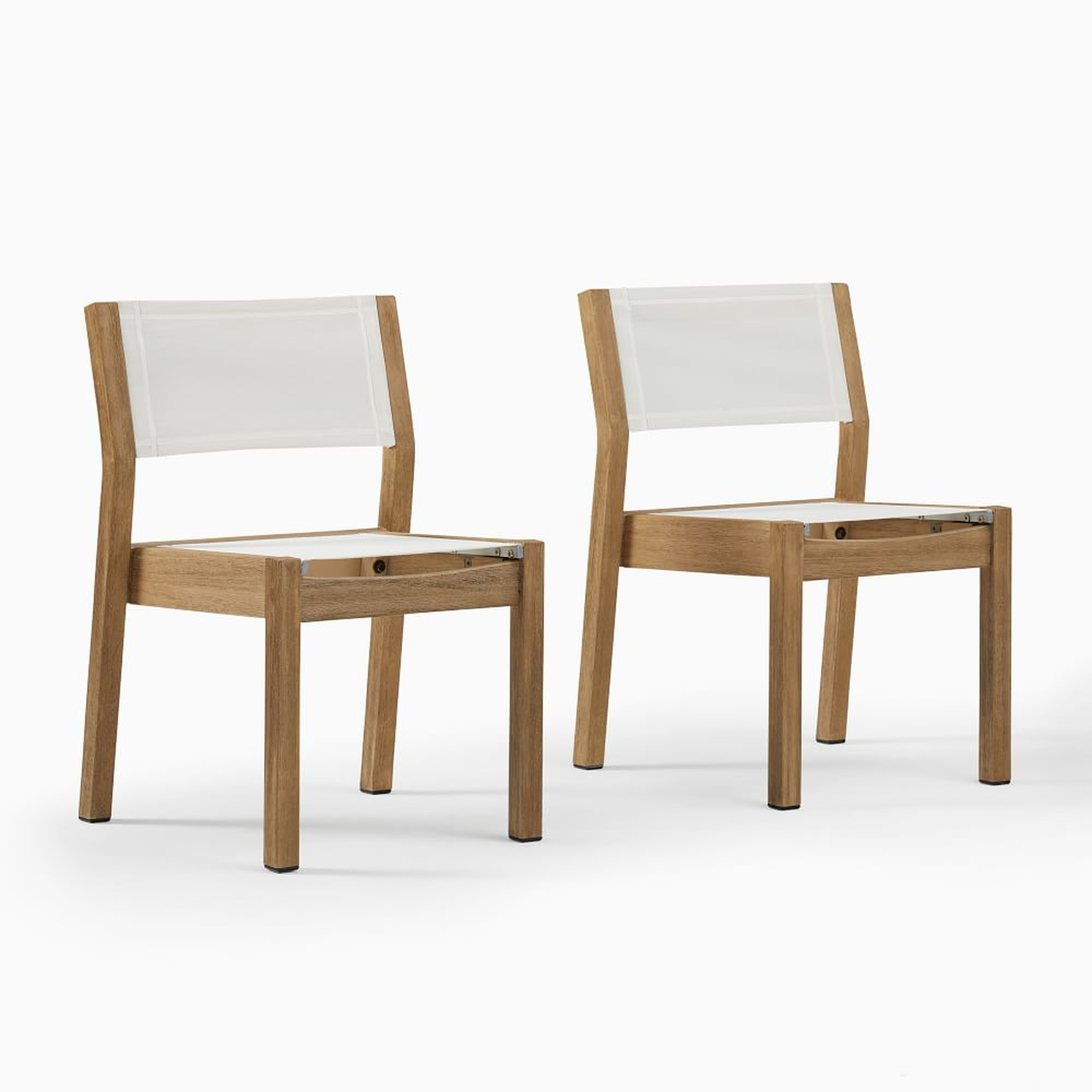 Portside Dining Chair, S/2 Stacking Chair, Reef - West Elm