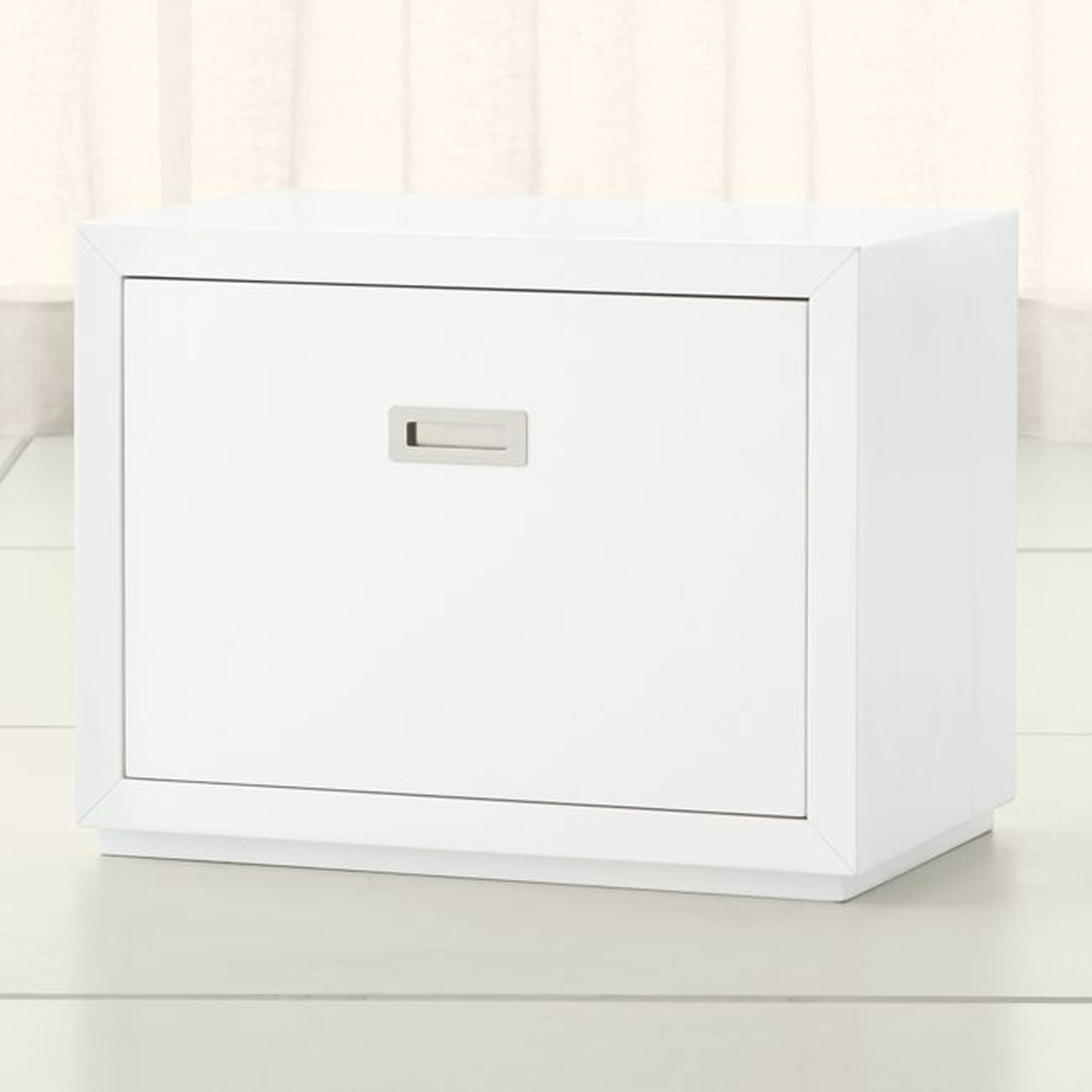 Aspect White 23.75" Modular Low File Cabinet - Crate and Barrel