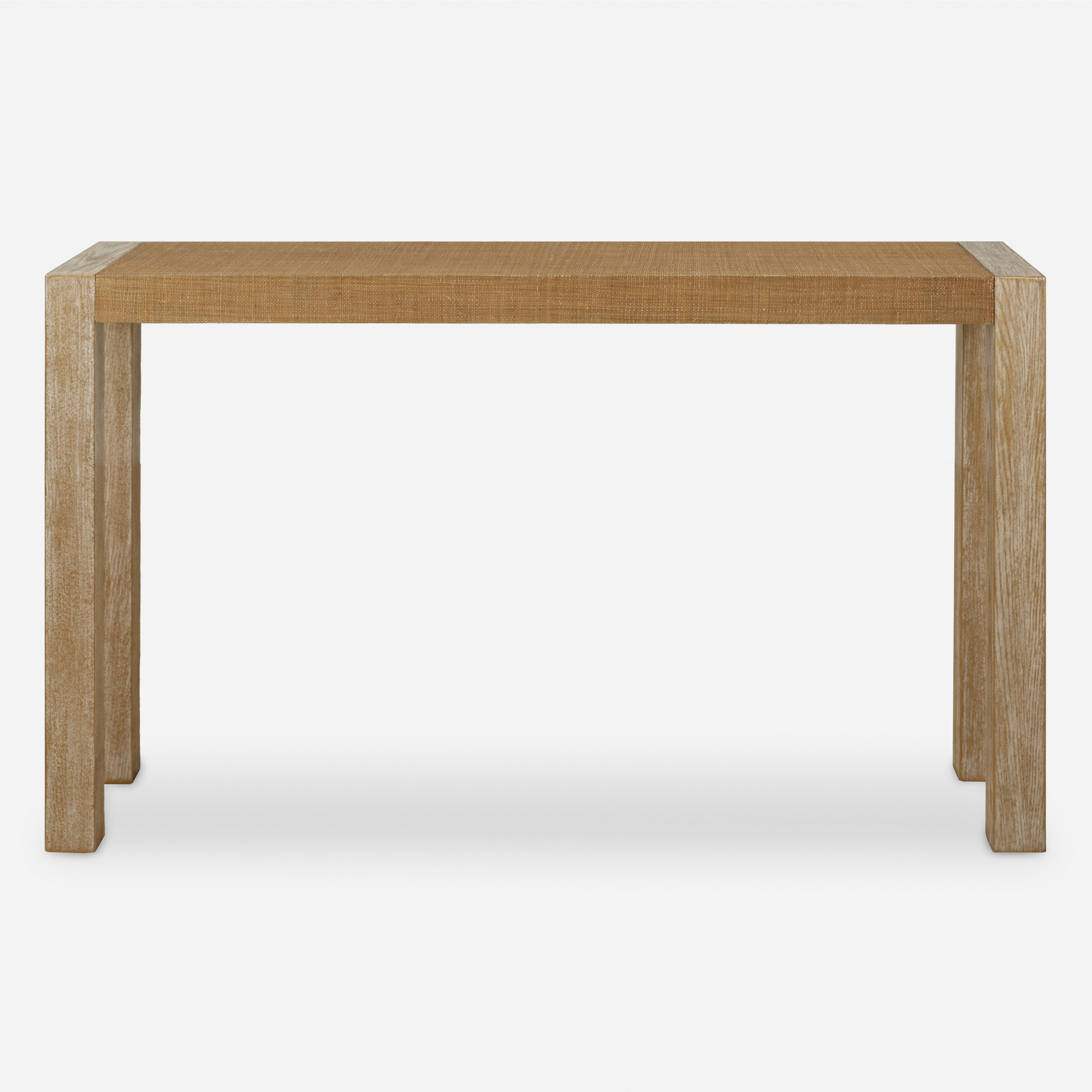 Bentley Grasscloth Console Table - Uttermost