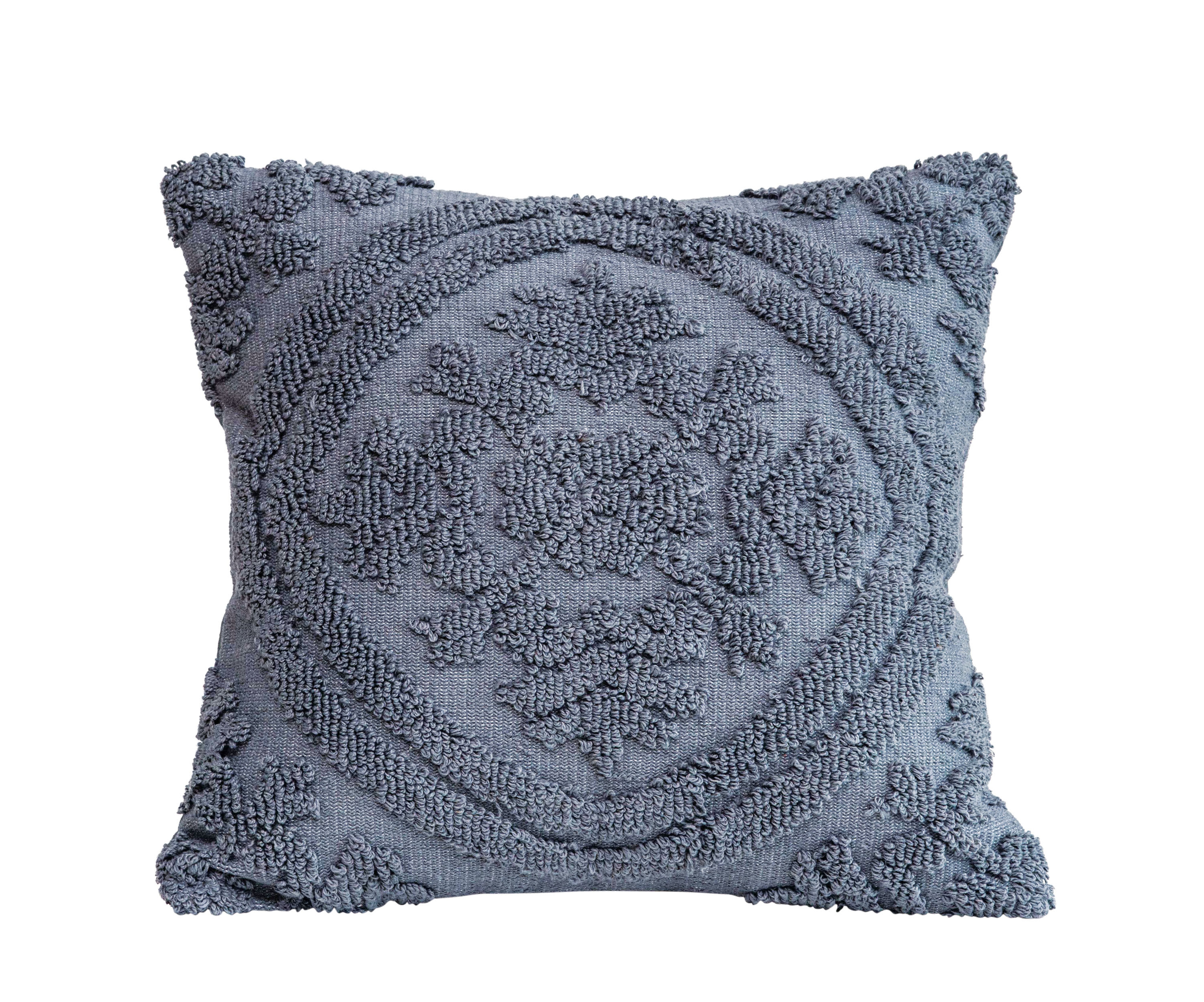 Square Cotton Chenille Pillow, 18" x 18" - Roam Common