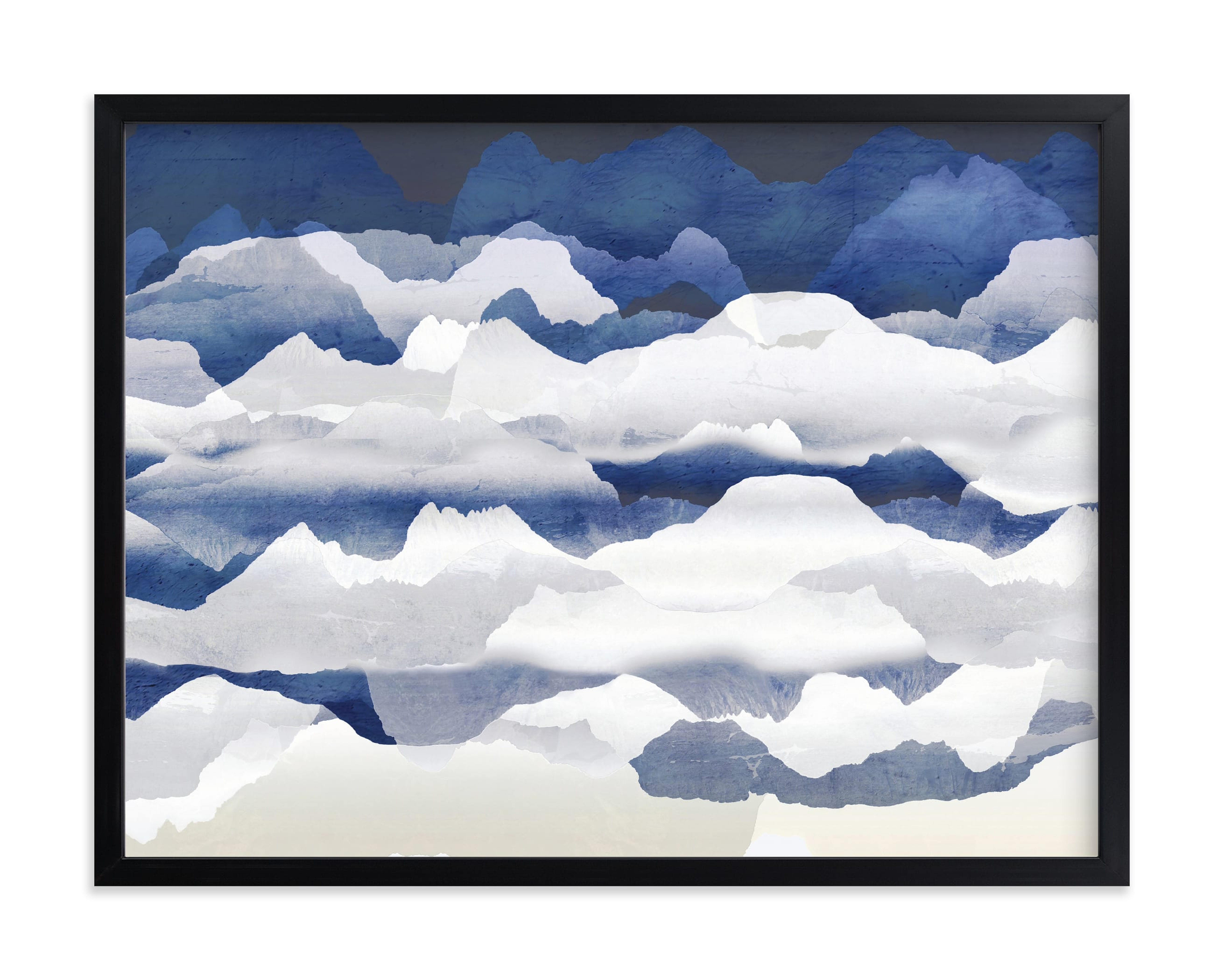 Metallic Mountain Silhouette Limited Edition Fine Art Print - Minted