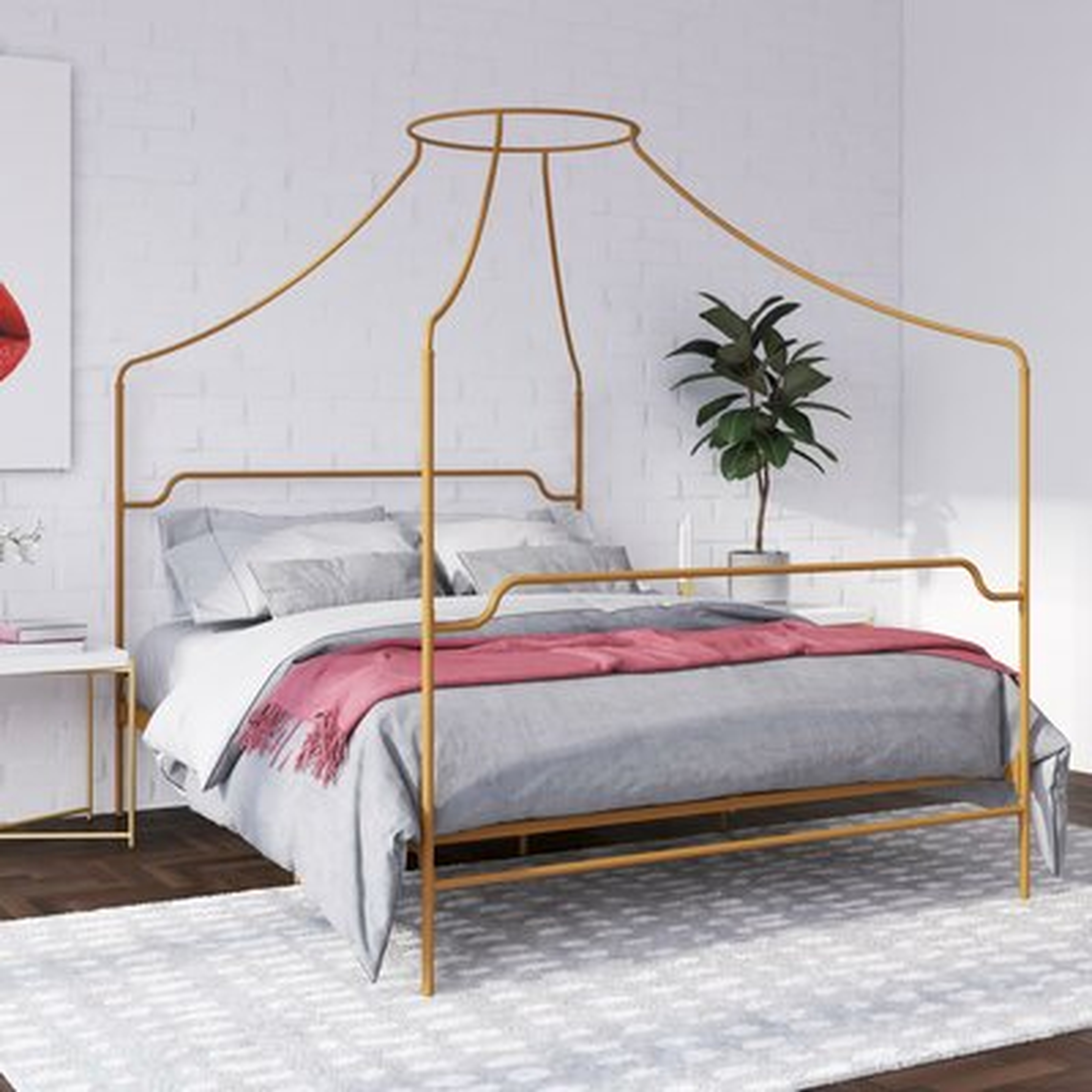 Camilla Metal Canopy Bed - Wayfair