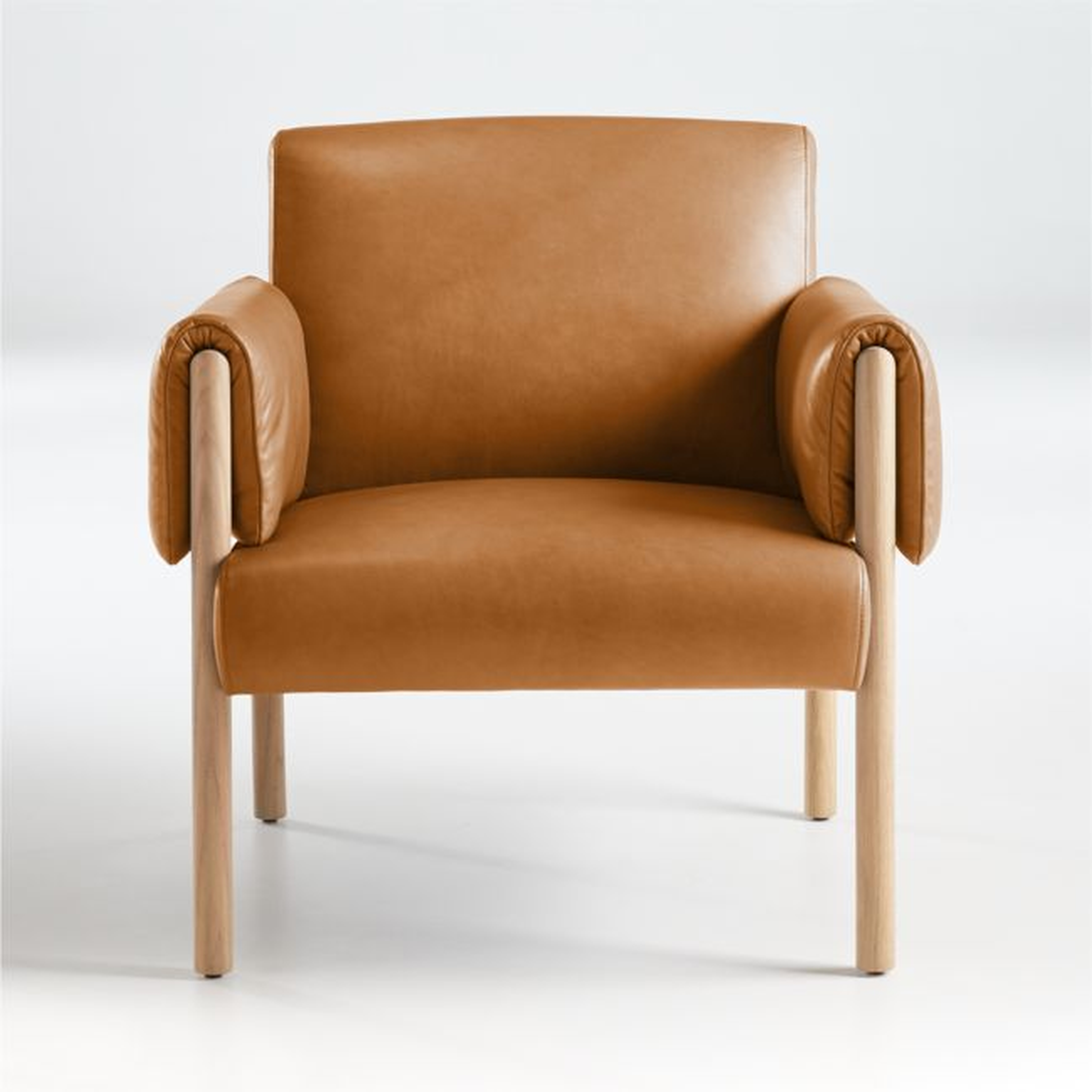 Diderot Wood & Leather Chair - Crate and Barrel