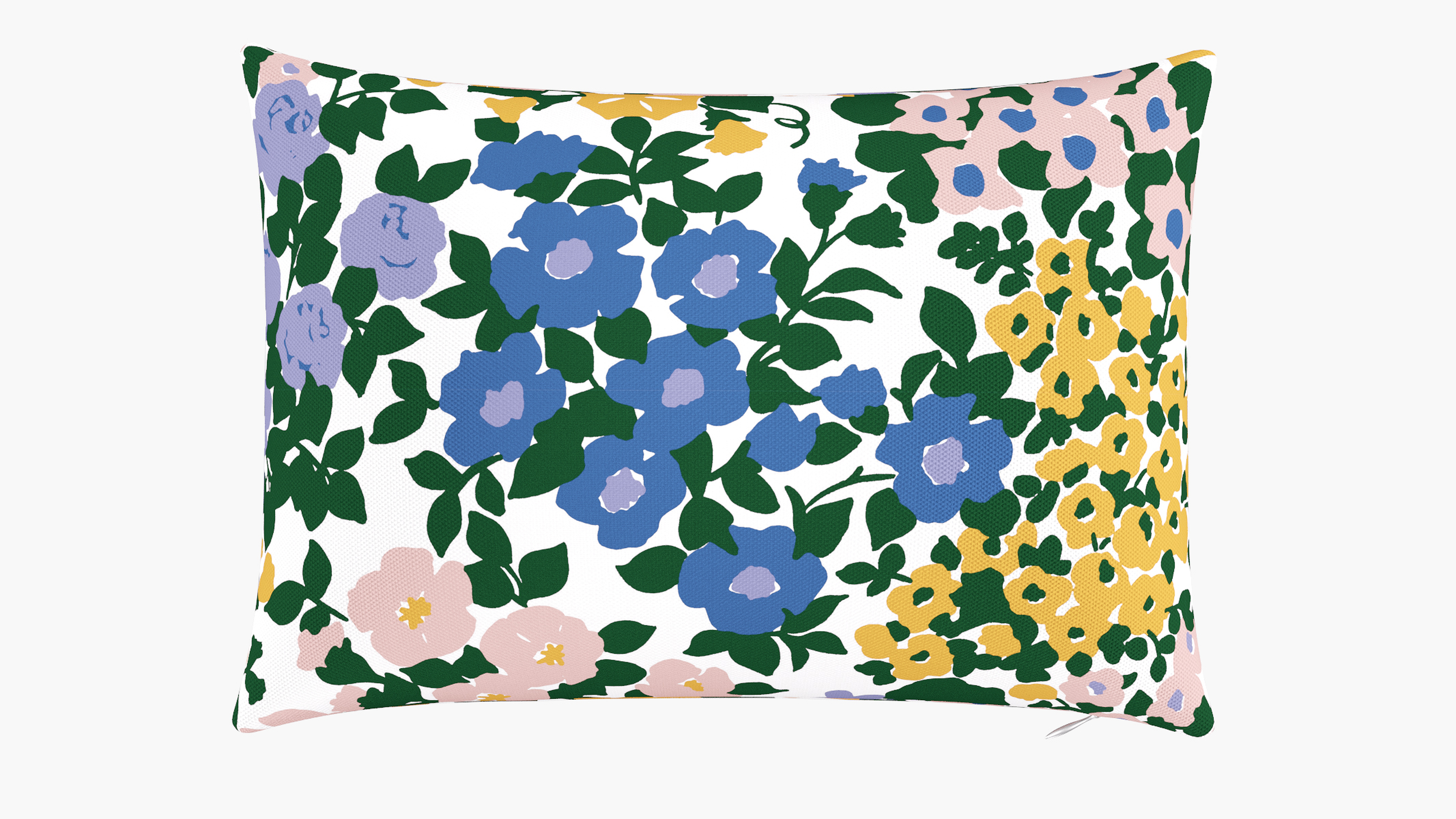 Outdoor 14" x 20" Lumbar Pillow, Lavender Million Flowers, 14" x 20" - The Inside