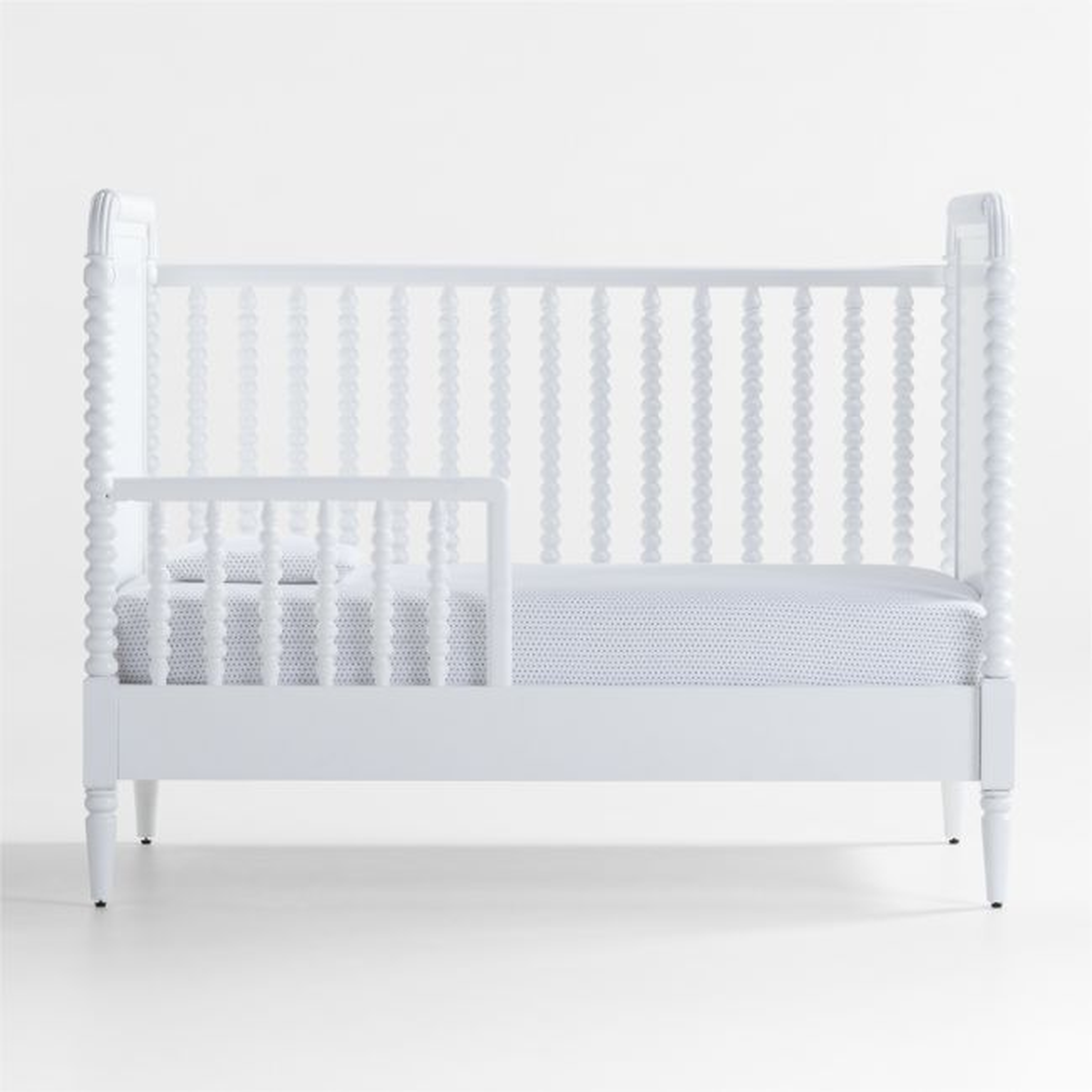Jenny Lind White Wood Toddler Bed Rail - Crate and Barrel