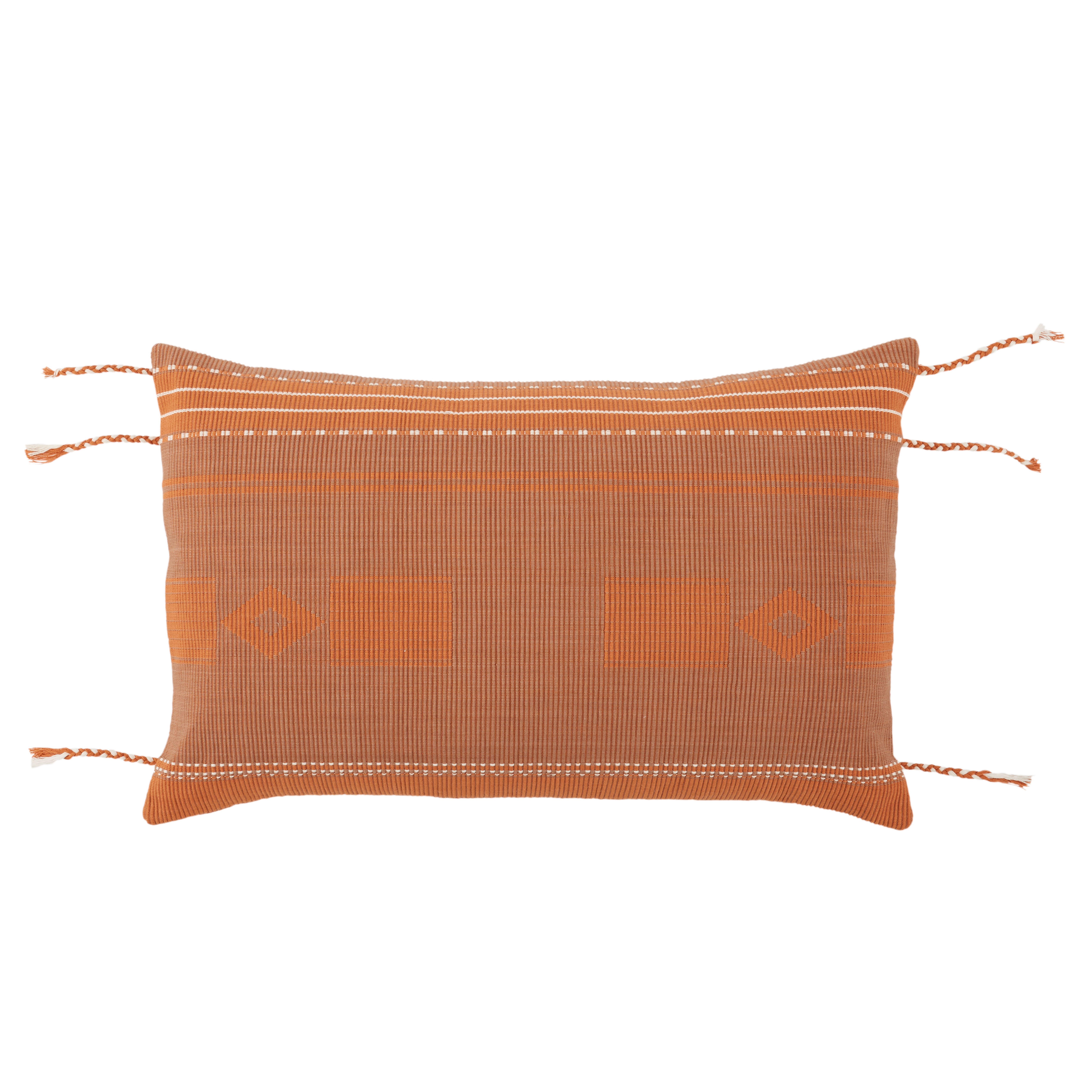 Bohdi Lumbar Pillow, Terracotta, 21" x 13" - Collective Weavers