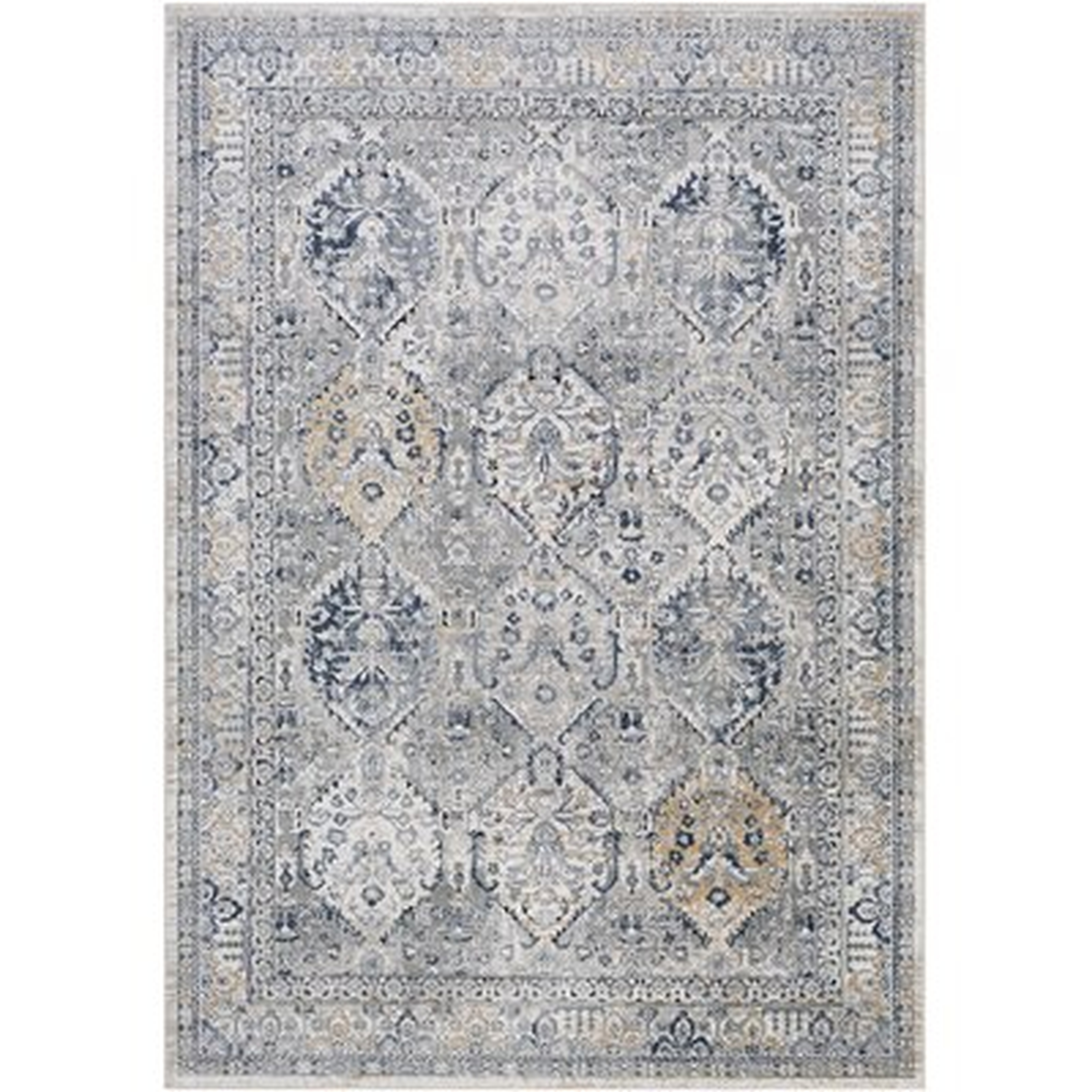 Fairoaks Oriental Gray/Blue Area Rug - Wayfair
