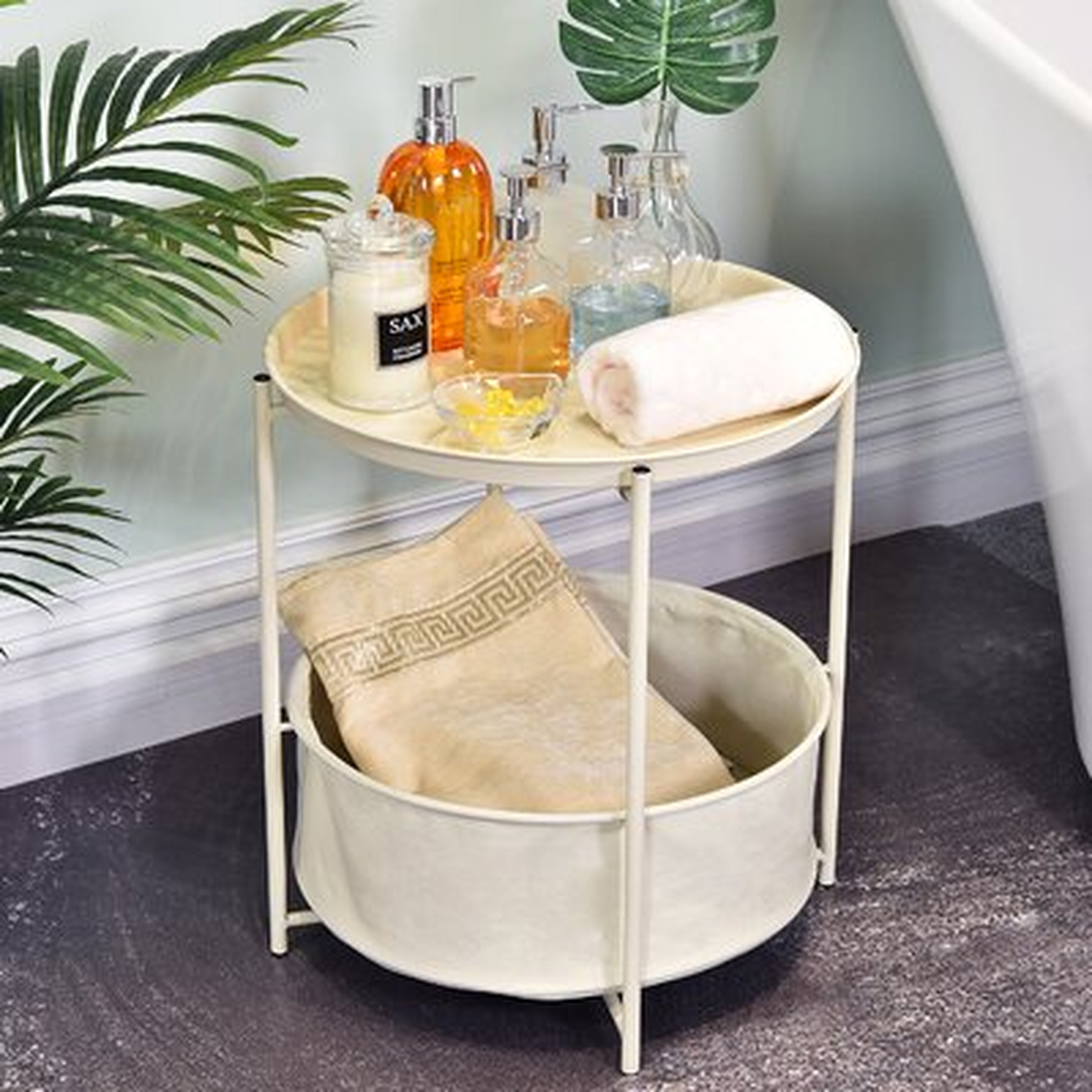 Akiyoshi Tray Top End Table with Storage - Wayfair