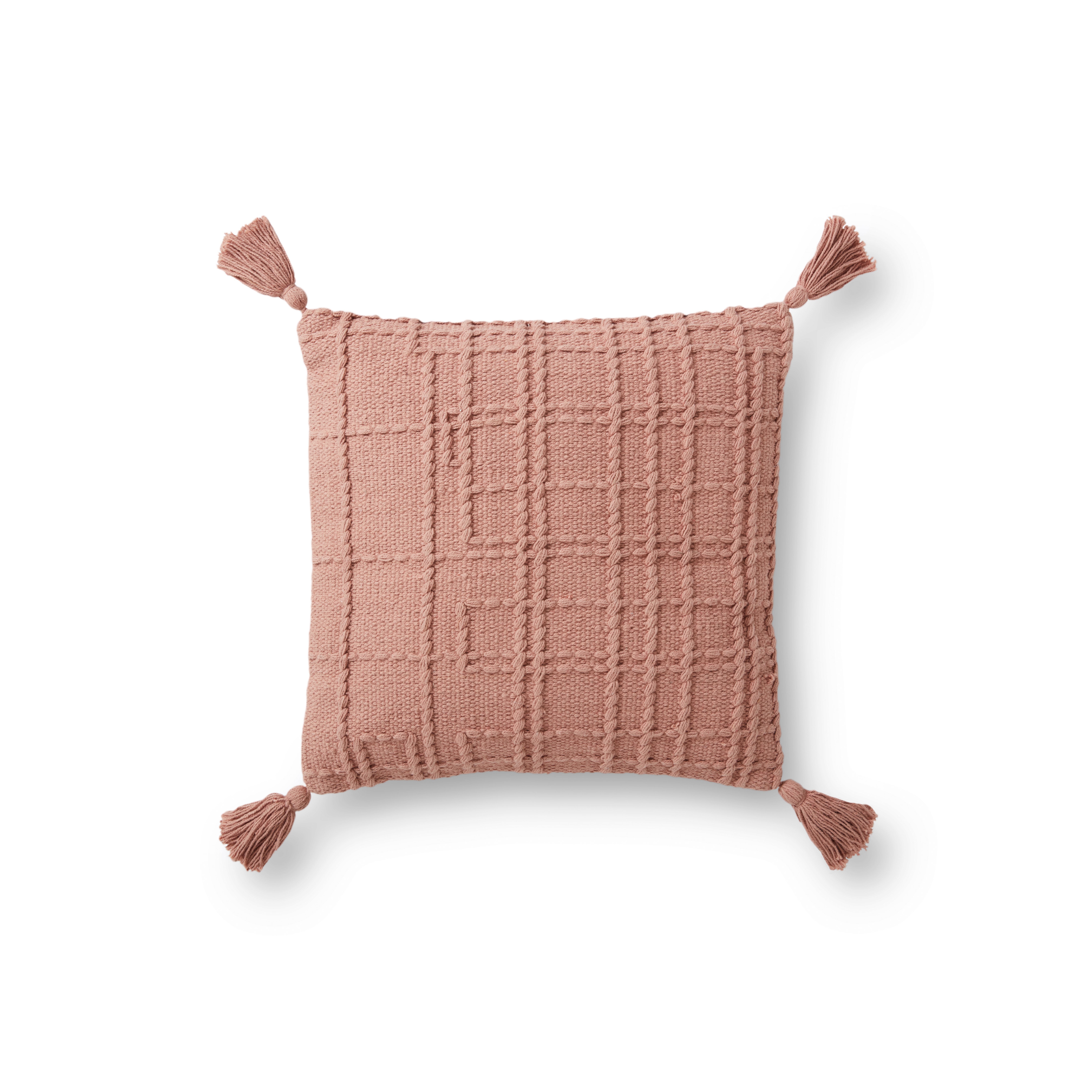 PILLOWS PMH0004 ROSE 18" x 18" Cover w/Down - Magnolia Home by Joana Gaines Crafted by Loloi Rugs